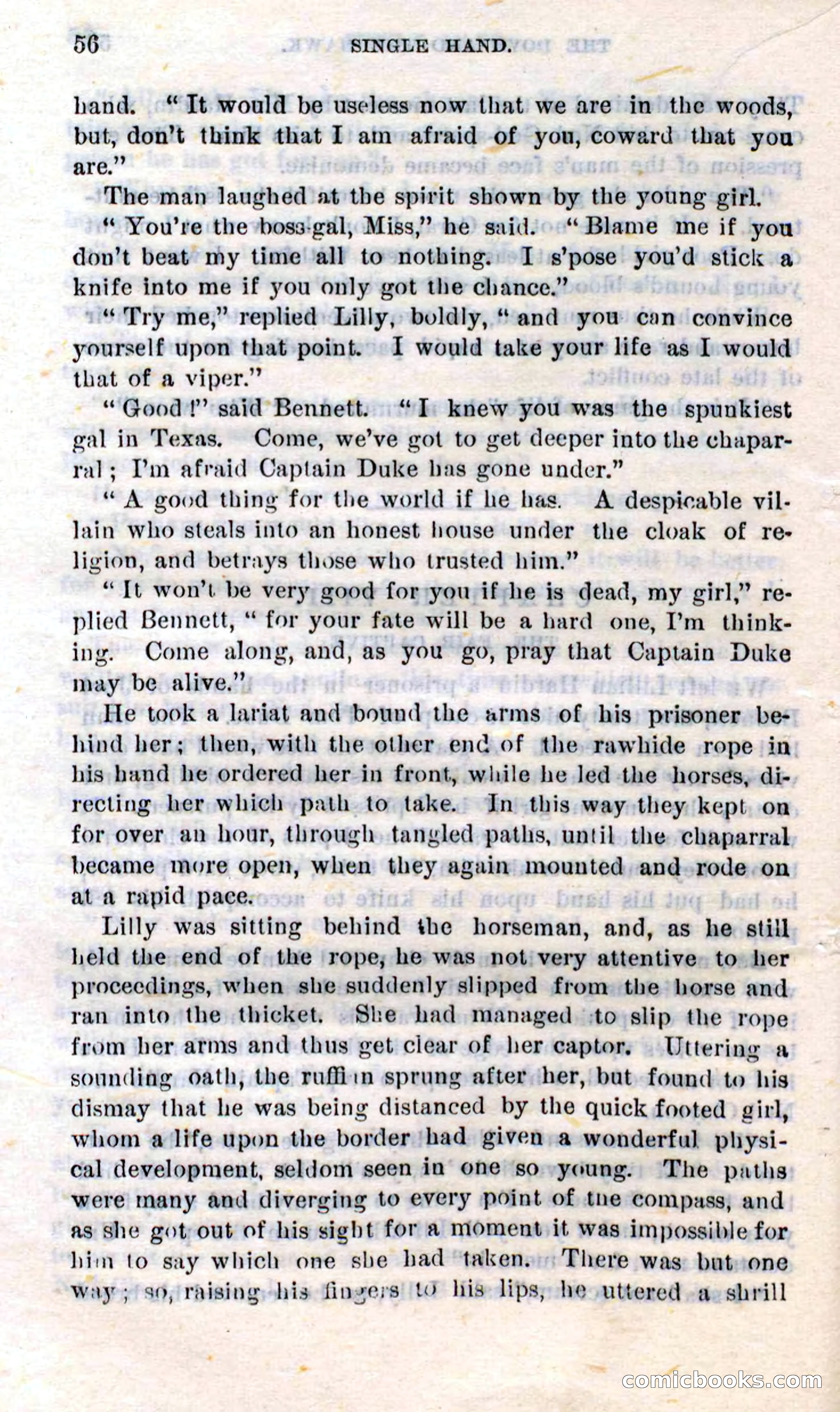 Beadle's Dime Novels No. 272: Single Hand — page 54 of 100