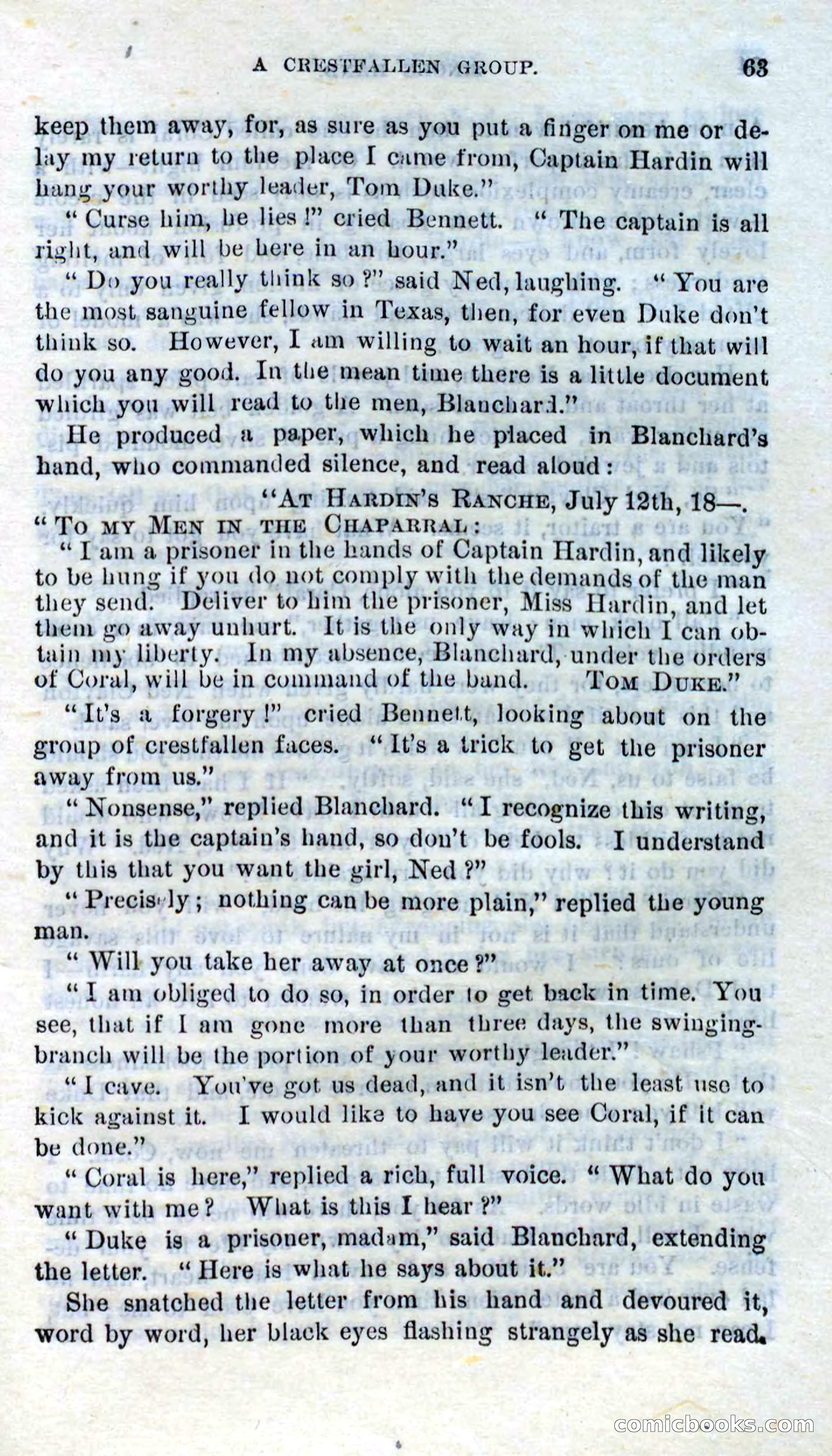 Beadle's Dime Novels No. 272: Single Hand — page 61 of 100