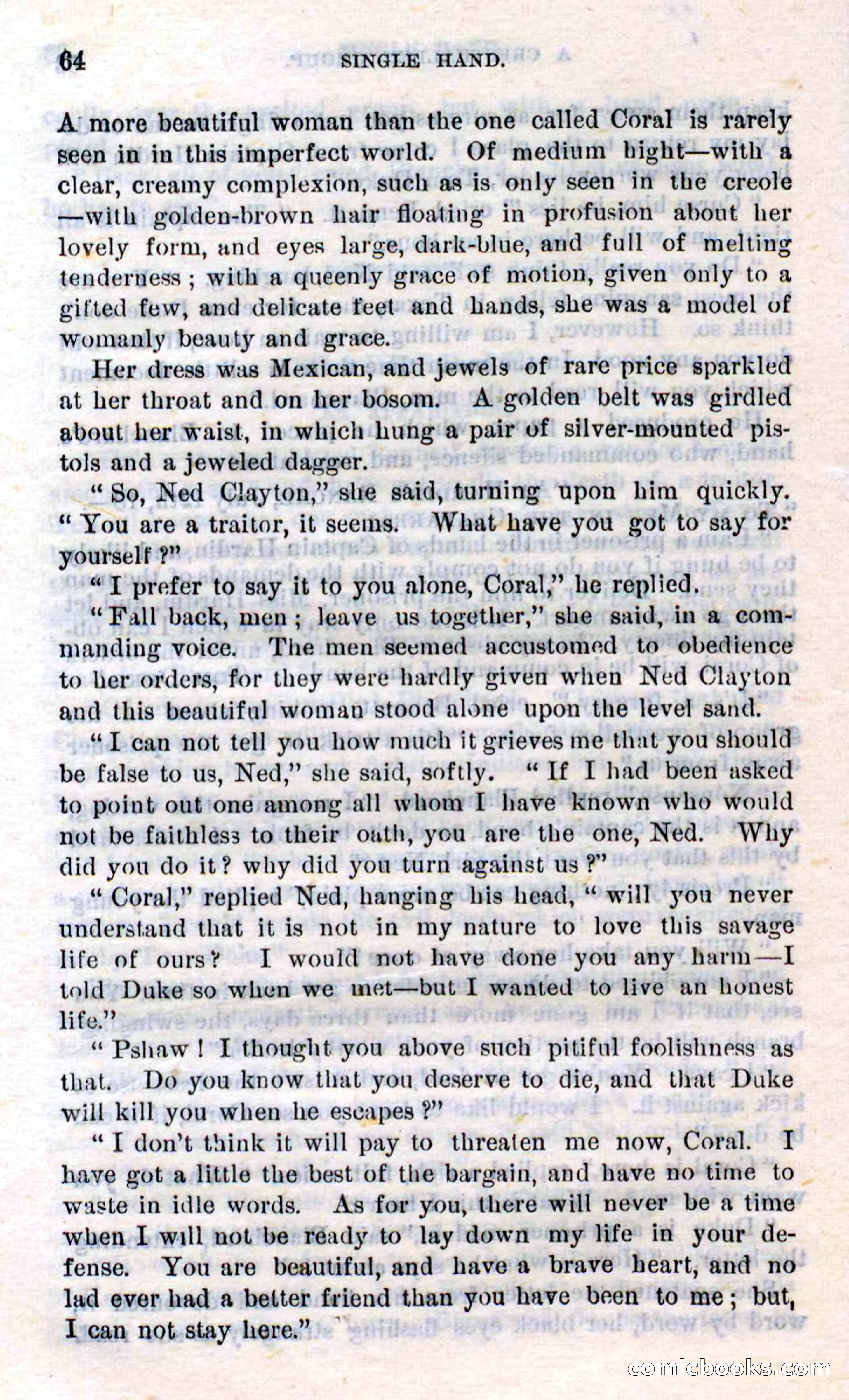 Beadle's Dime Novels No. 272: Single Hand — page 62 of 100