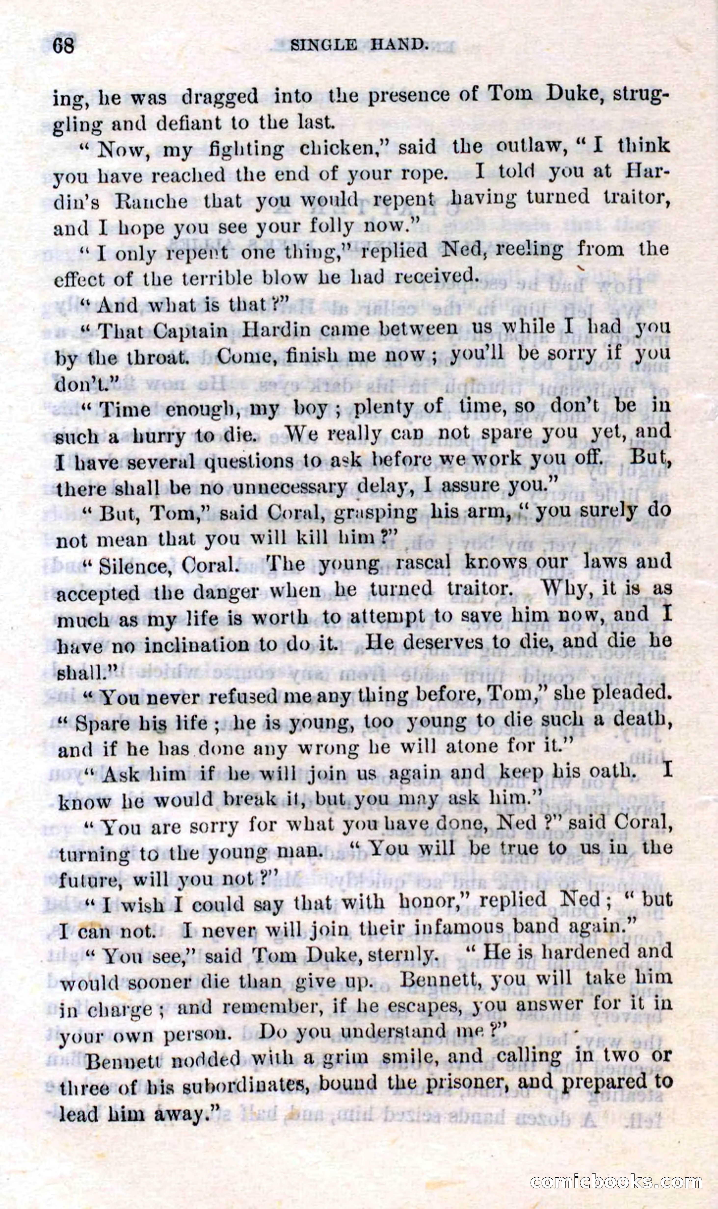 Beadle's Dime Novels No. 272: Single Hand — page 66 of 100