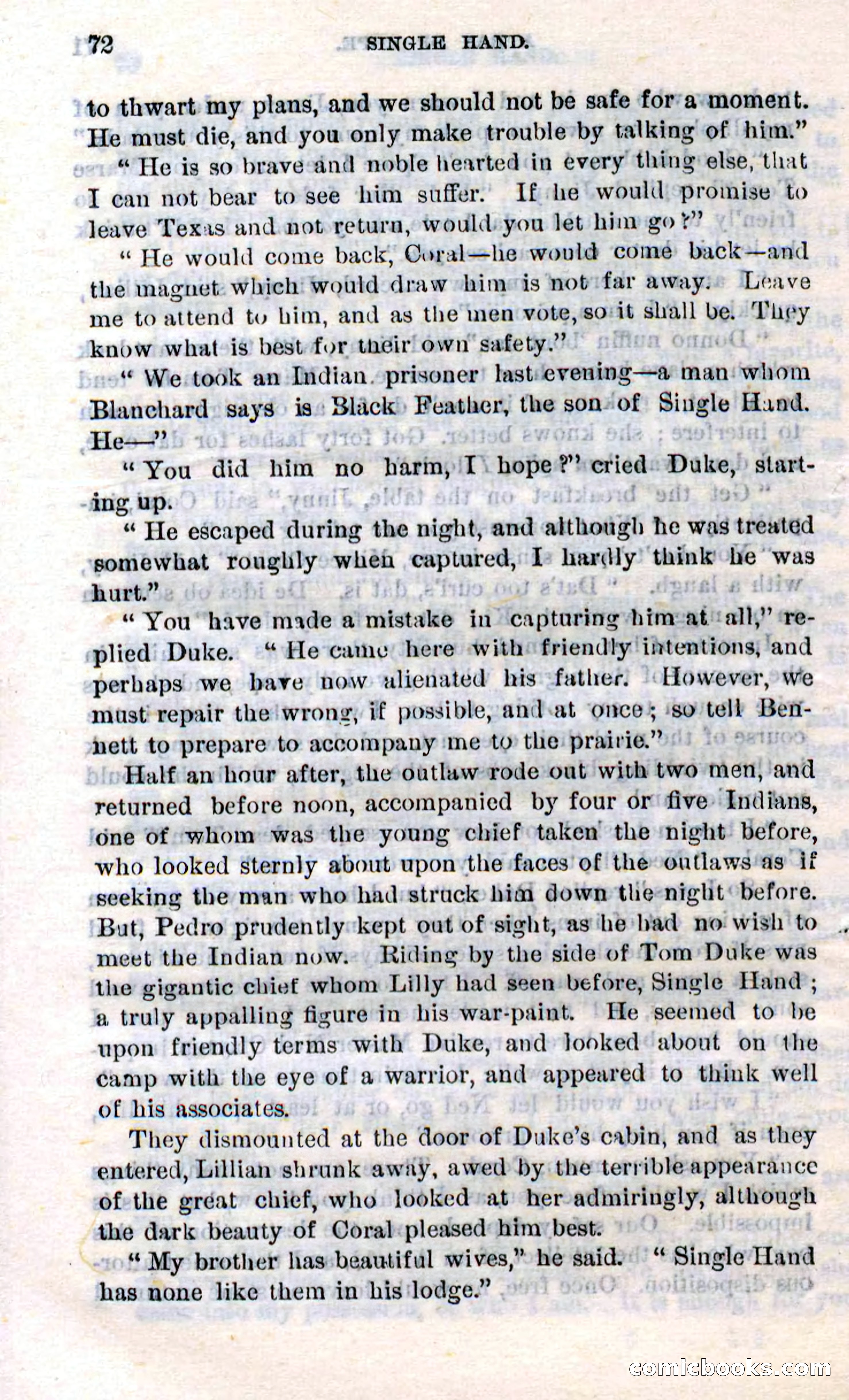 Beadle's Dime Novels No. 272: Single Hand — page 70 of 100
