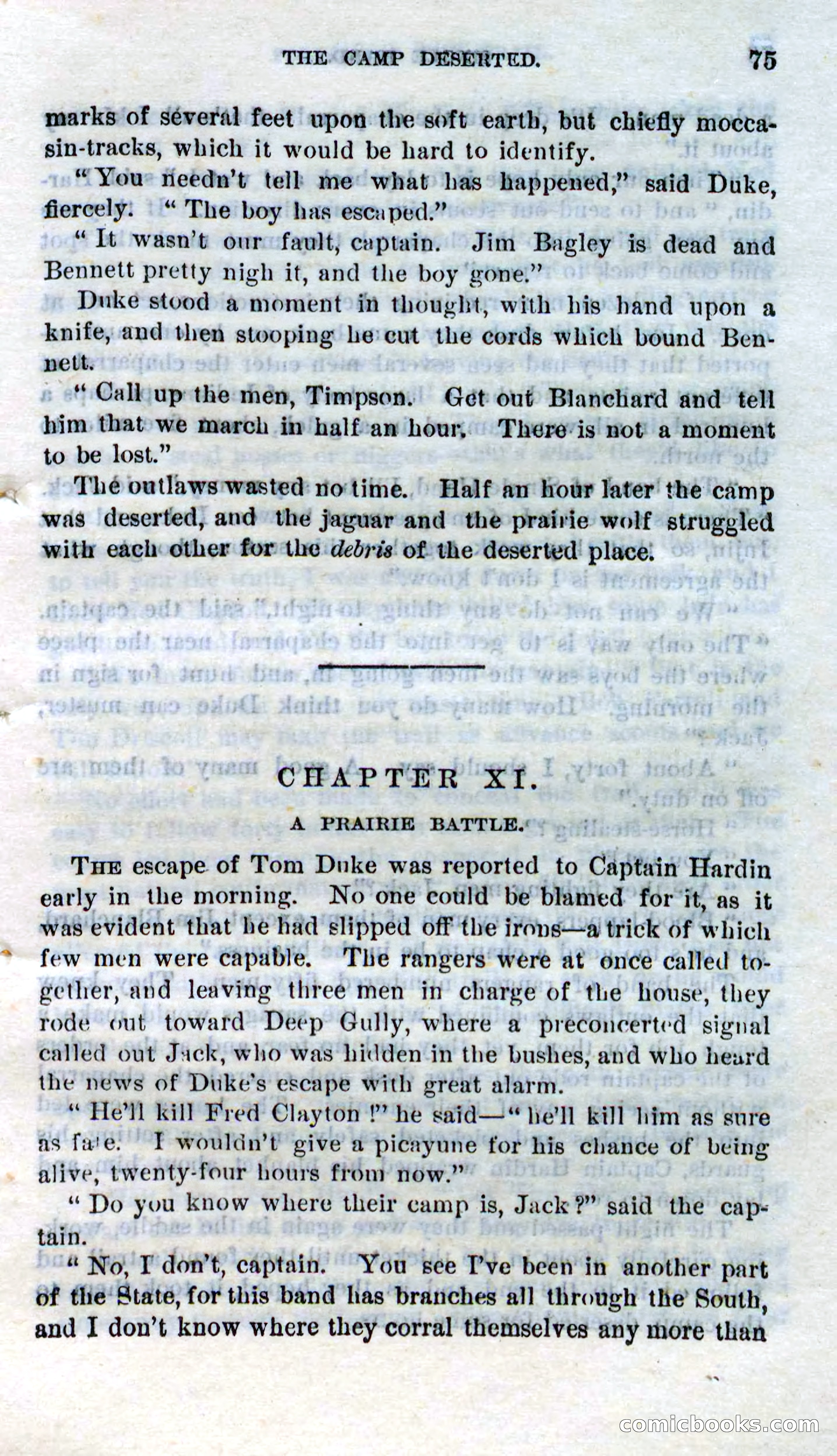 Beadle's Dime Novels No. 272: Single Hand — page 73 of 100