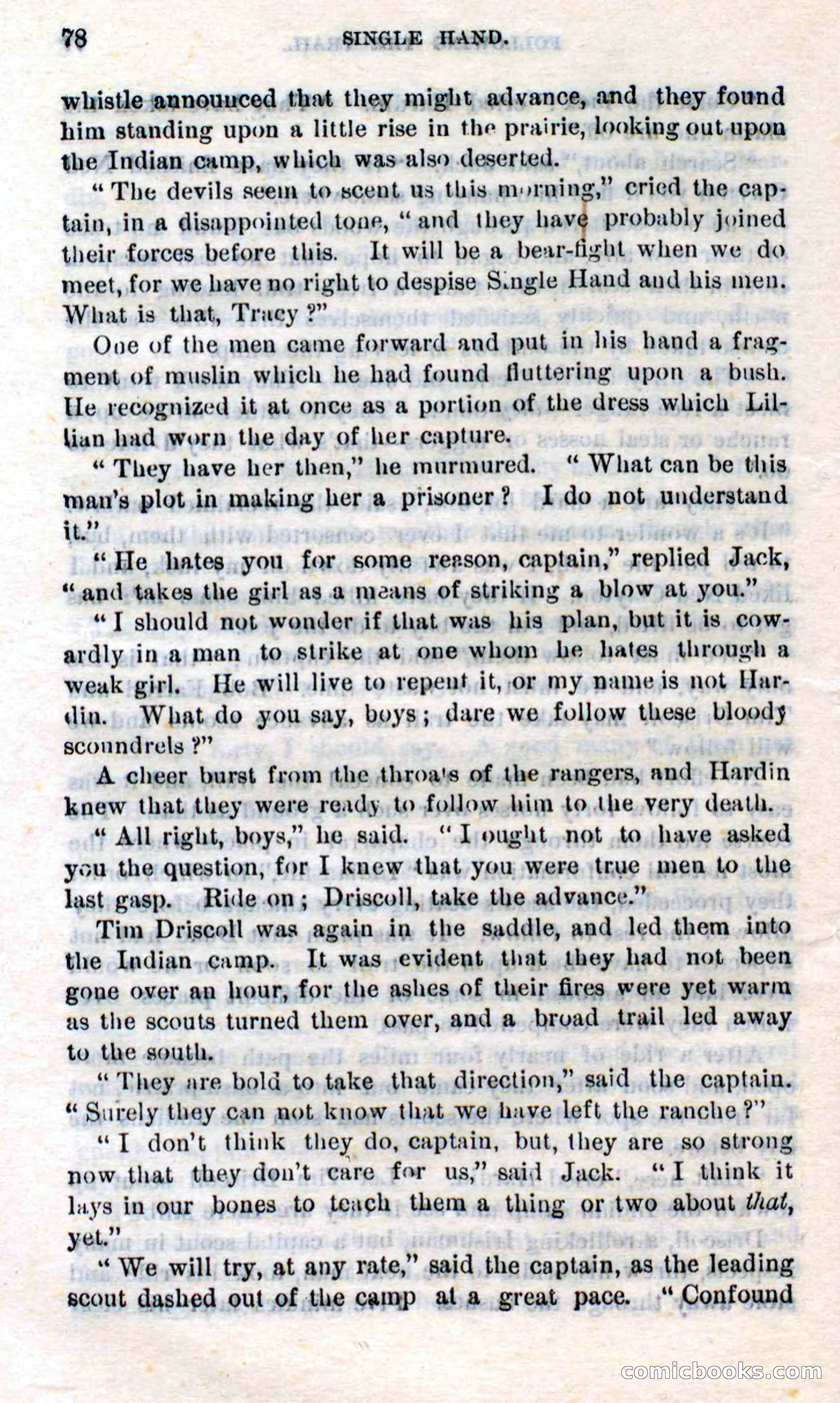 Beadle's Dime Novels No. 272: Single Hand — page 76 of 100