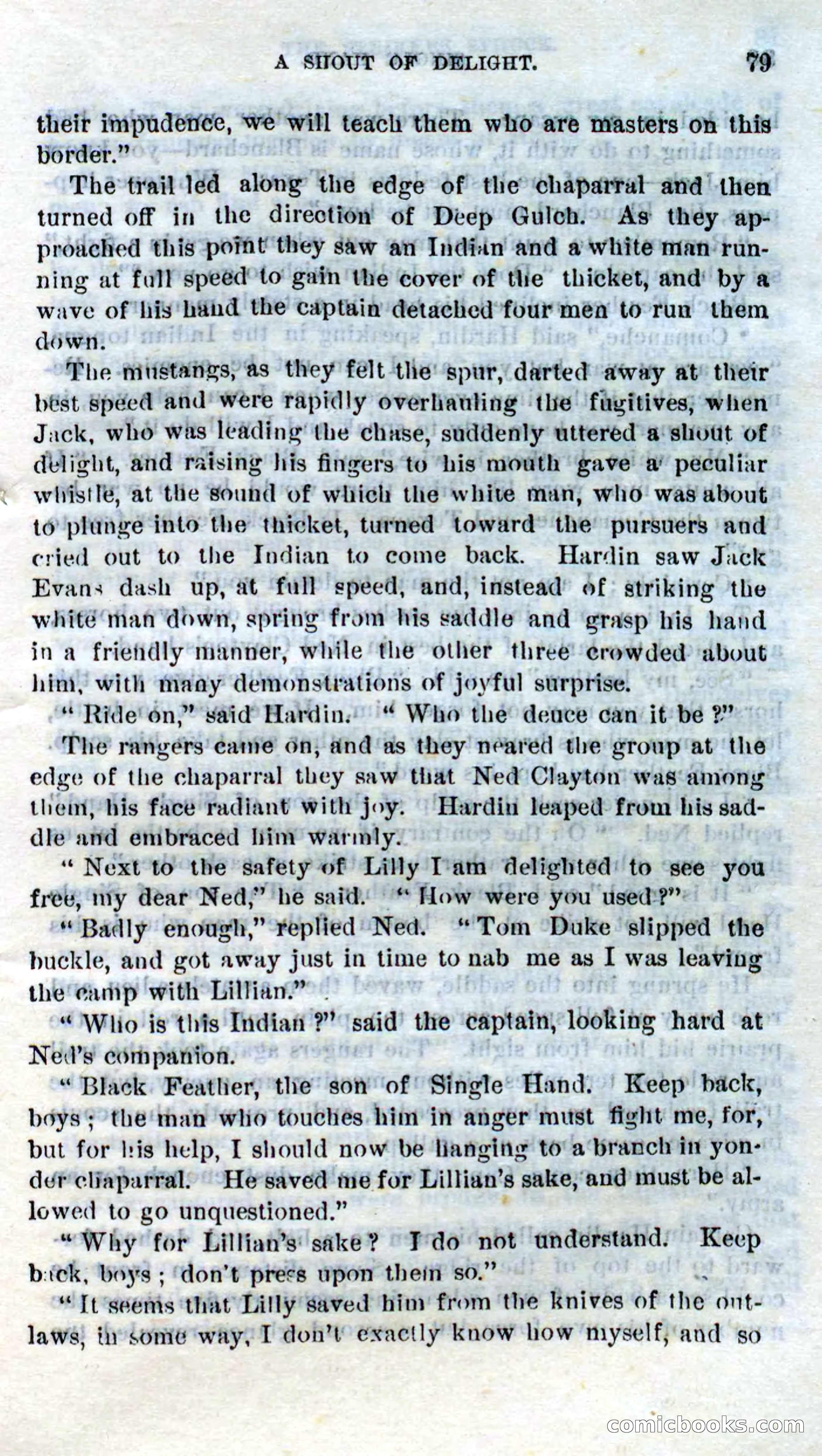 Beadle's Dime Novels No. 272: Single Hand — page 77 of 100