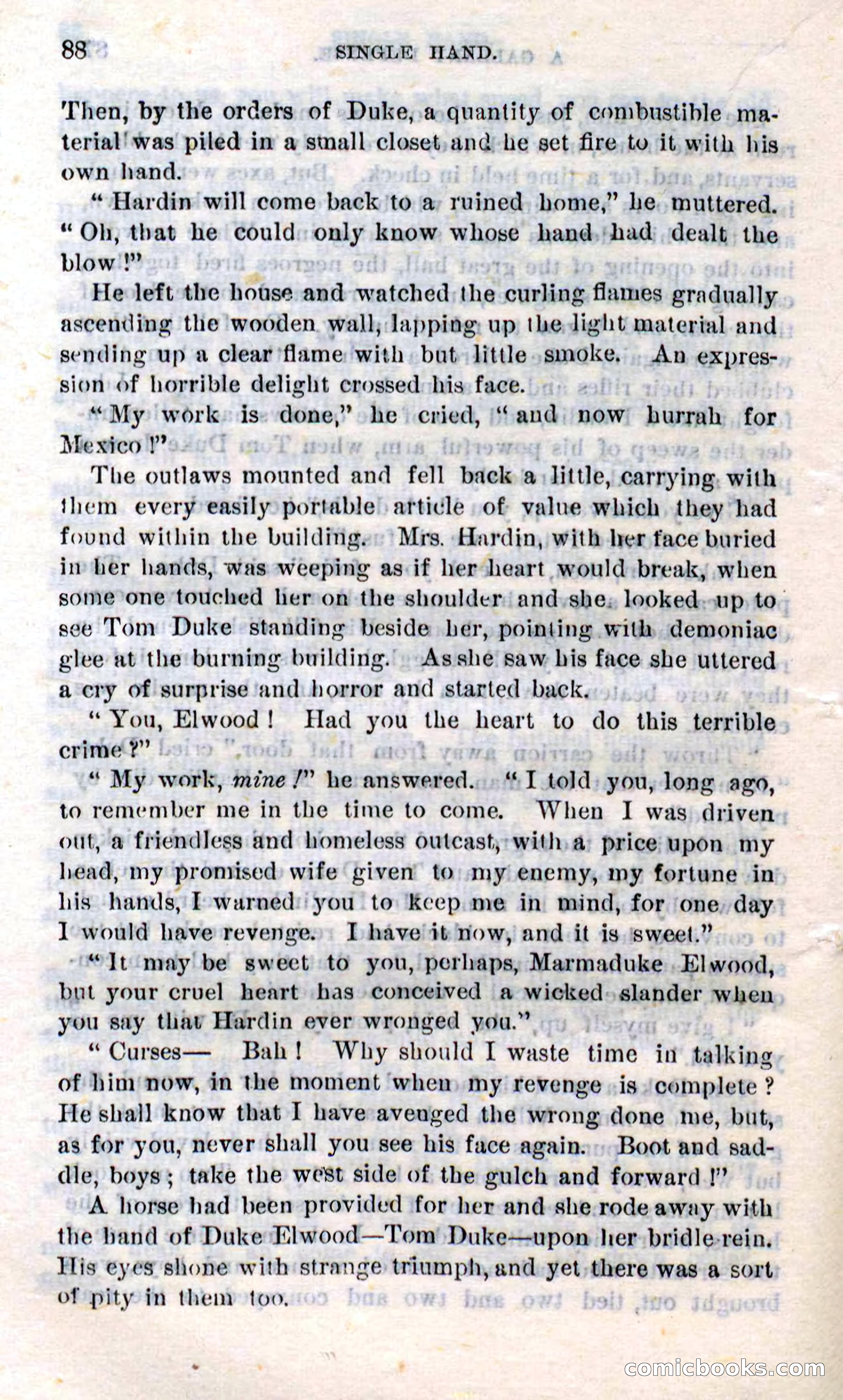 Beadle's Dime Novels No. 272: Single Hand — page 86 of 100