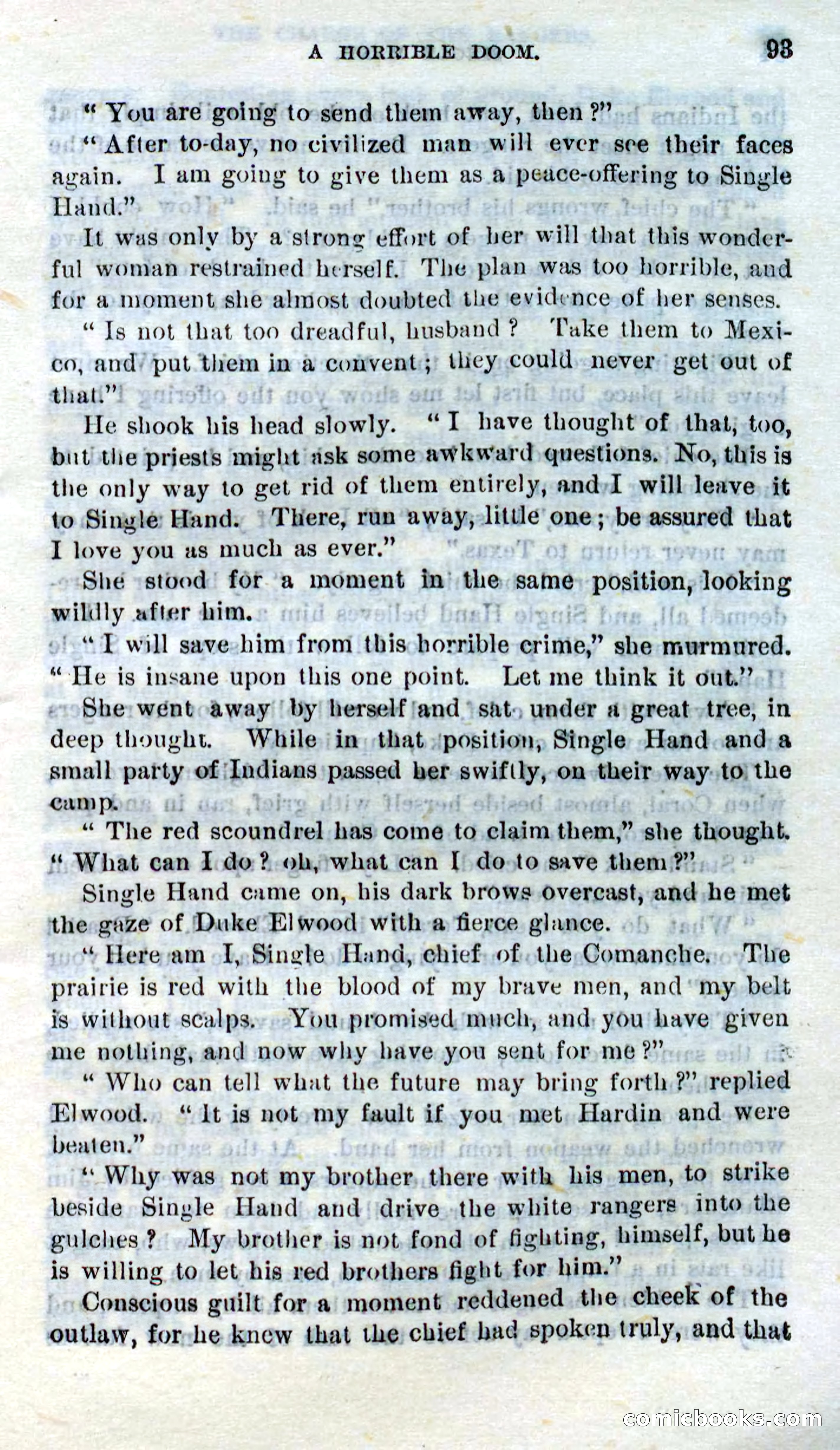 Beadle's Dime Novels No. 272: Single Hand — page 91 of 100