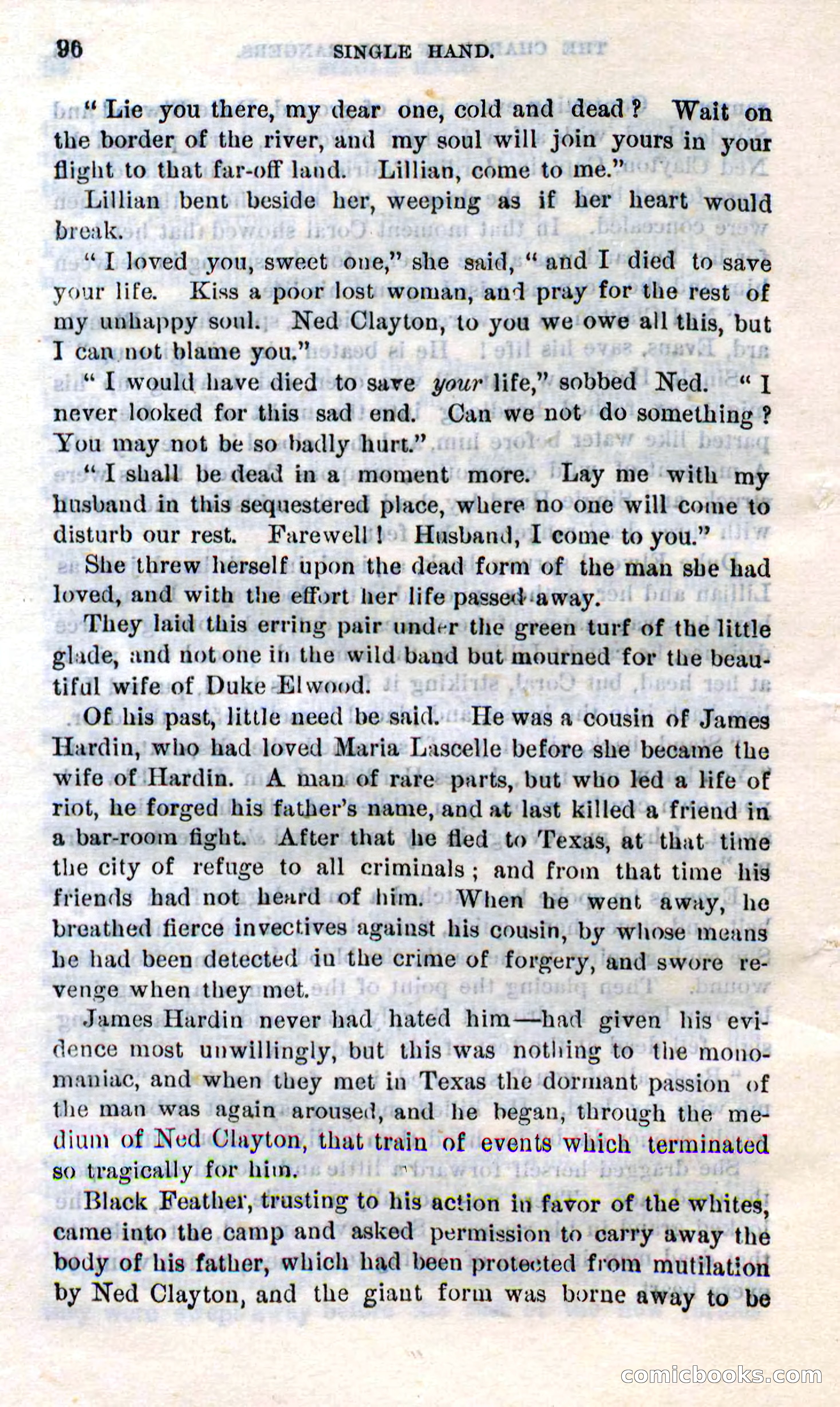 Beadle's Dime Novels No. 272: Single Hand — page 94 of 100