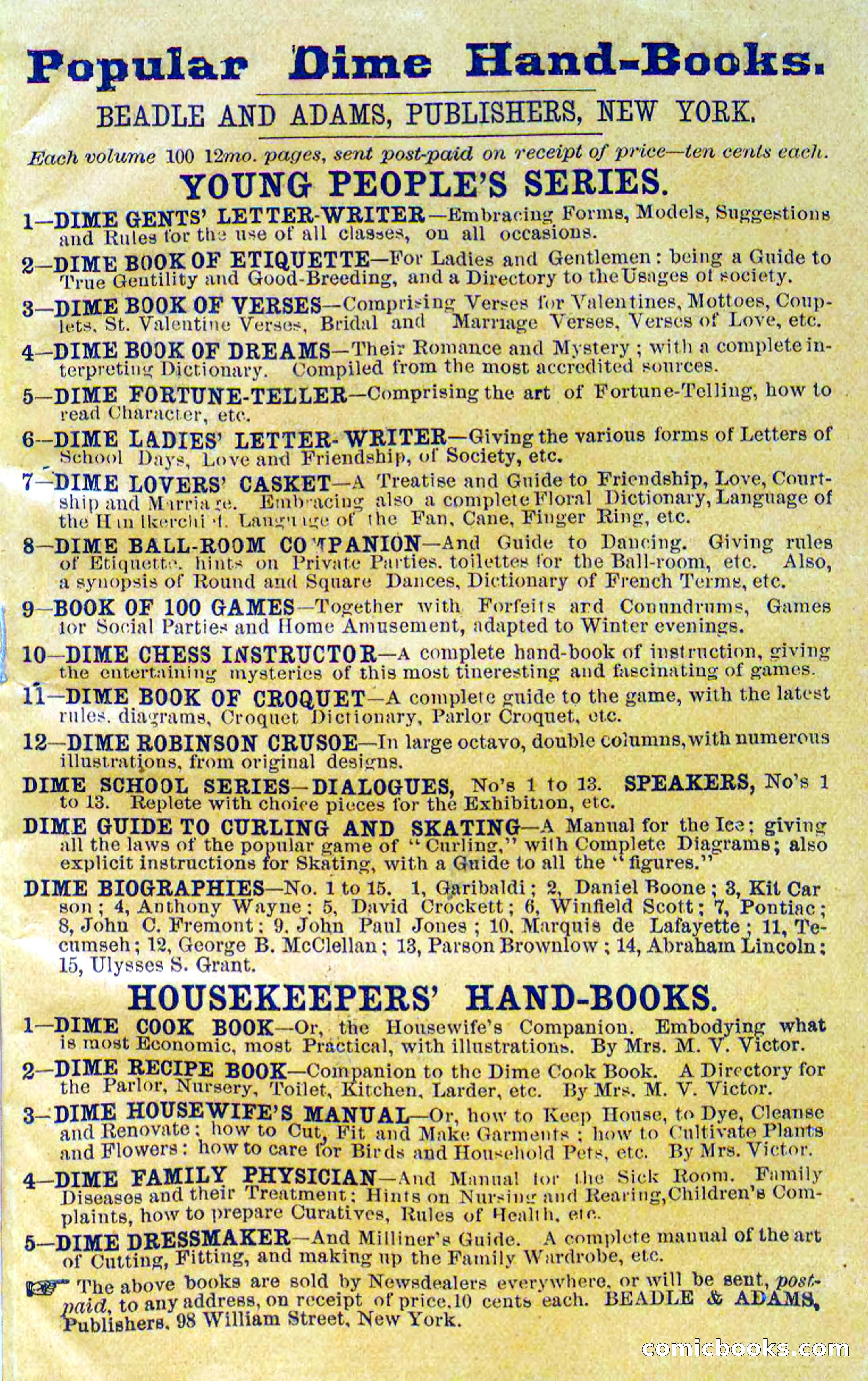 Beadle's Dime Novels No. 272: Single Hand — page 99 of 100