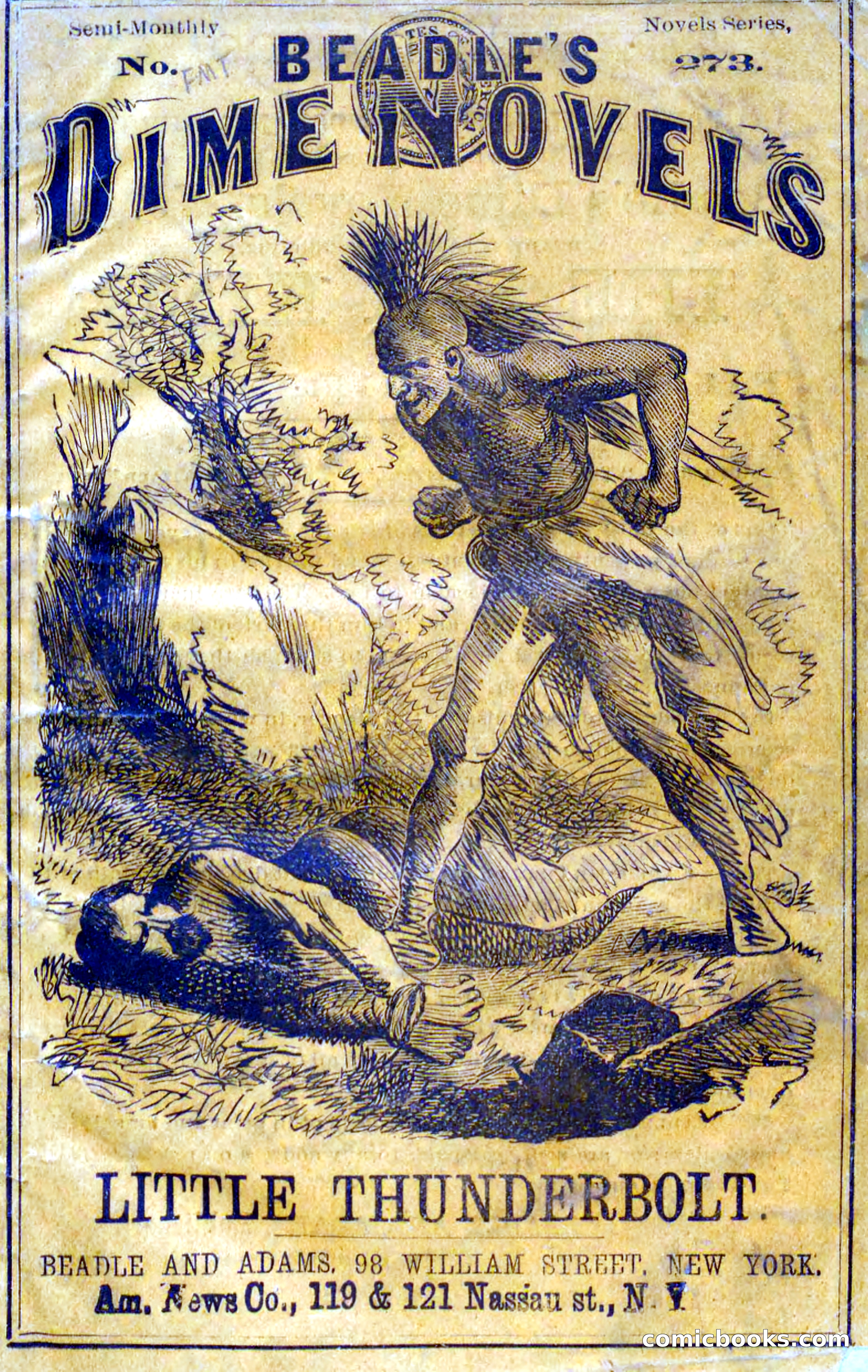 Beadle's Dime Novels No. 273: Little Thunderbolt — page 1 of 100