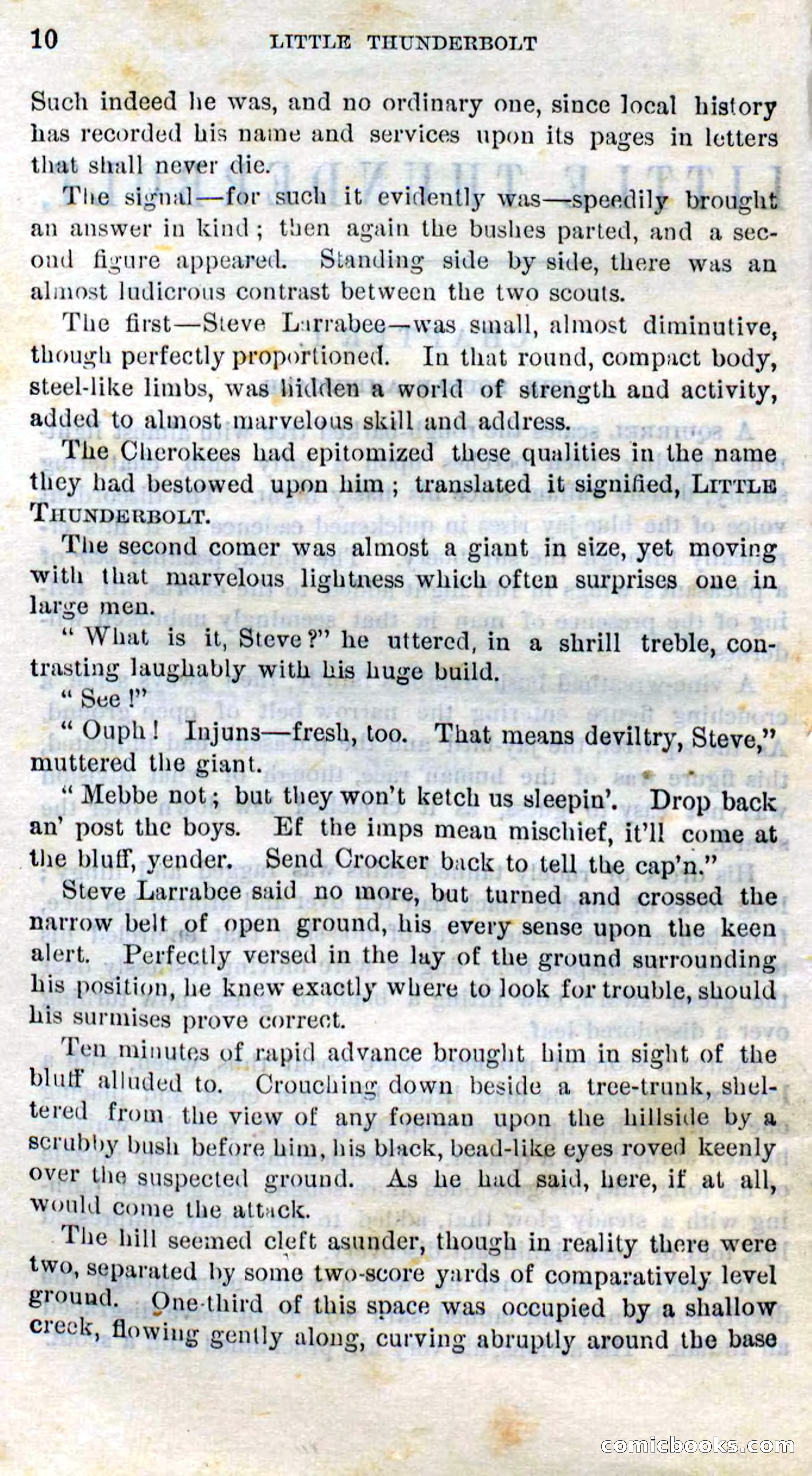 Beadle's Dime Novels No. 273: Little Thunderbolt — page 8 of 100