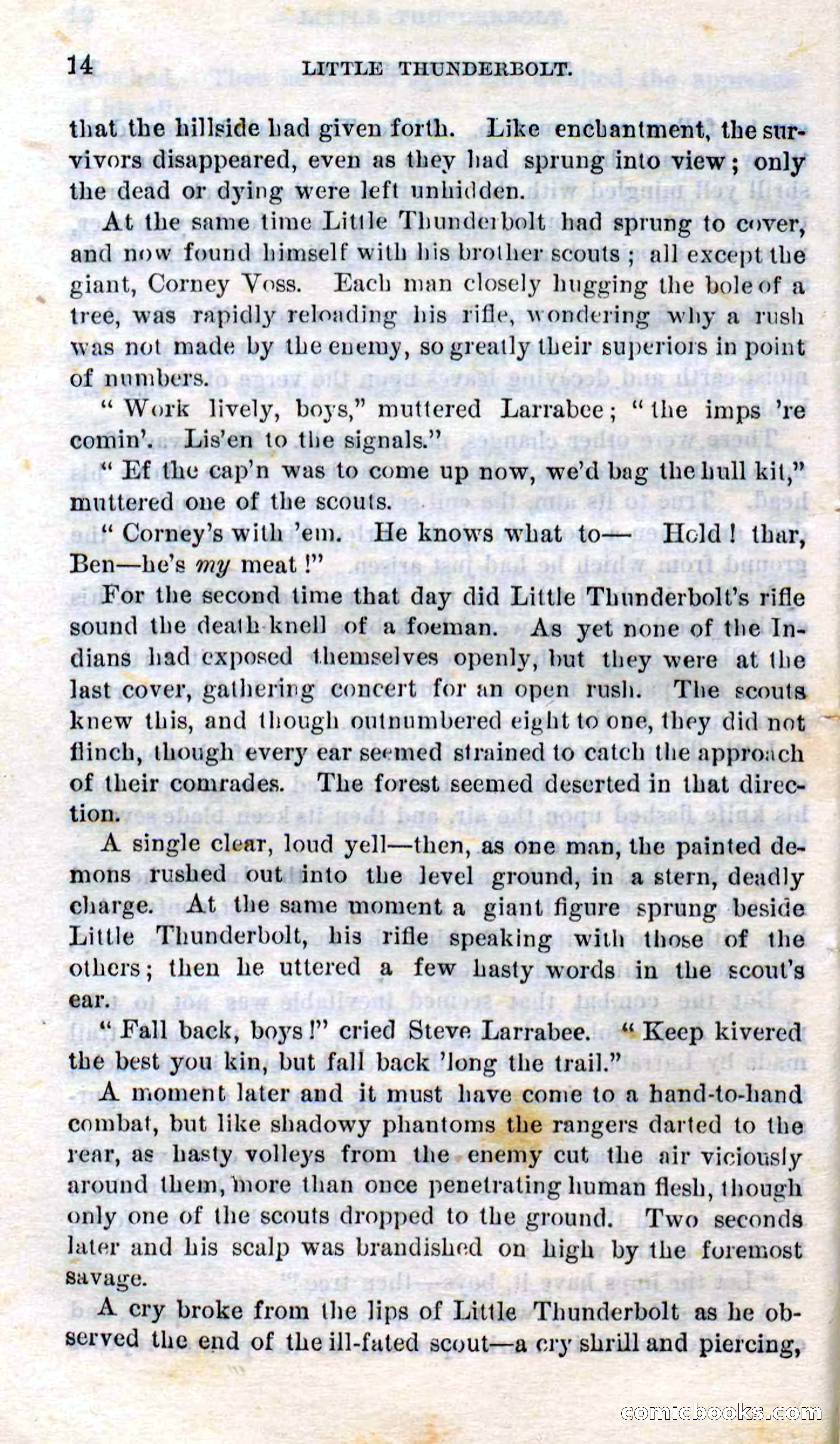 Beadle's Dime Novels No. 273: Little Thunderbolt — page 12 of 100
