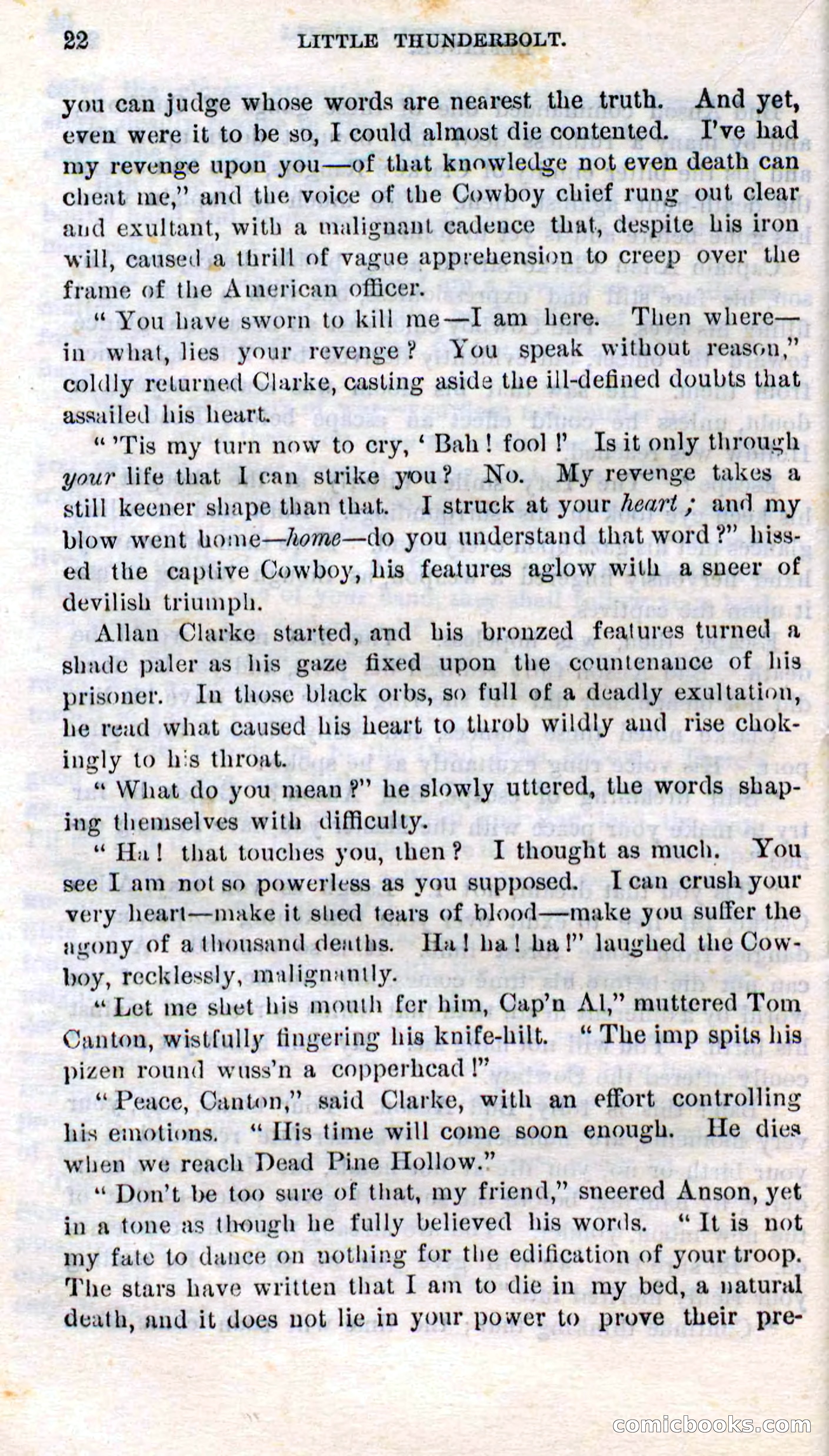 Beadle's Dime Novels No. 273: Little Thunderbolt — page 20 of 100