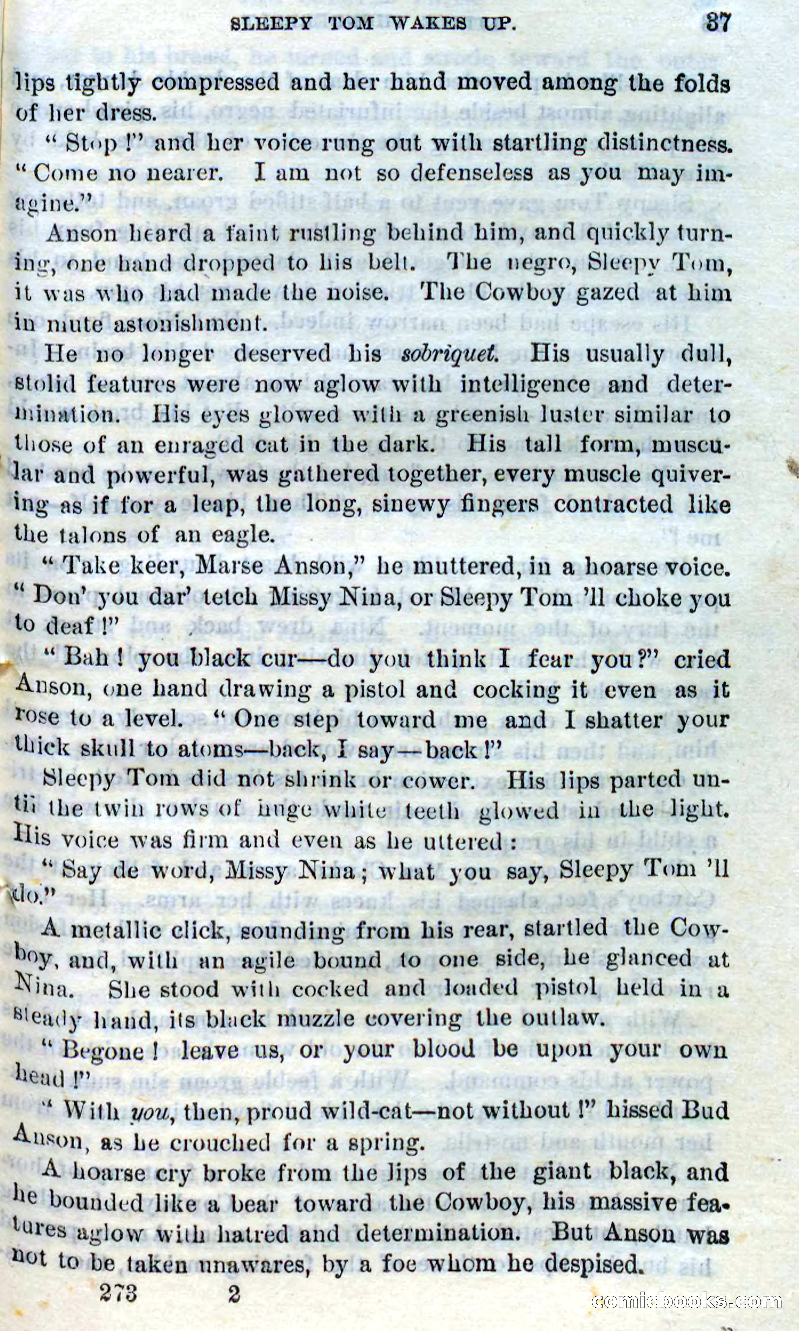 Beadle's Dime Novels No. 273: Little Thunderbolt — page 35 of 100