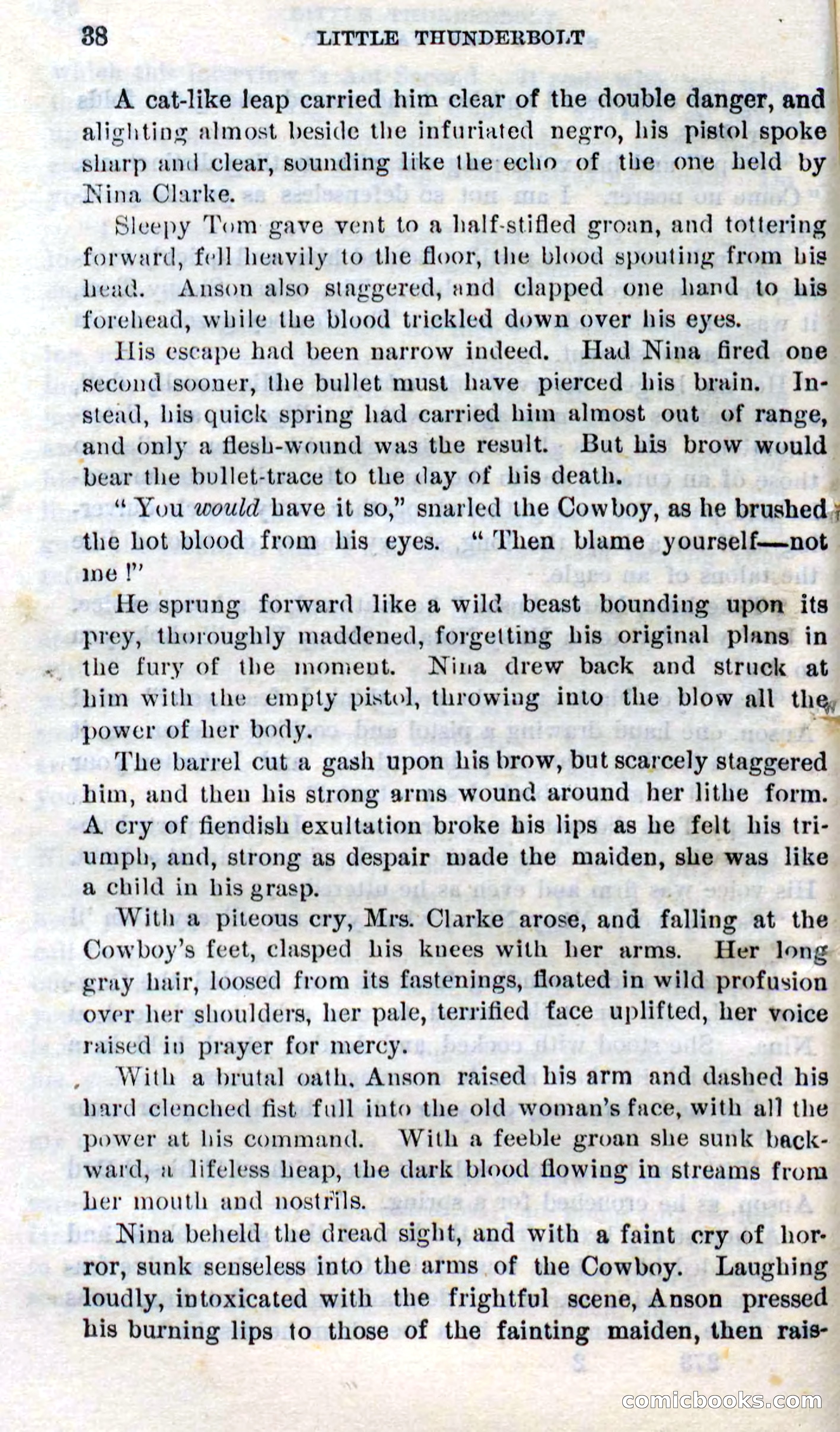 Beadle's Dime Novels No. 273: Little Thunderbolt — page 36 of 100