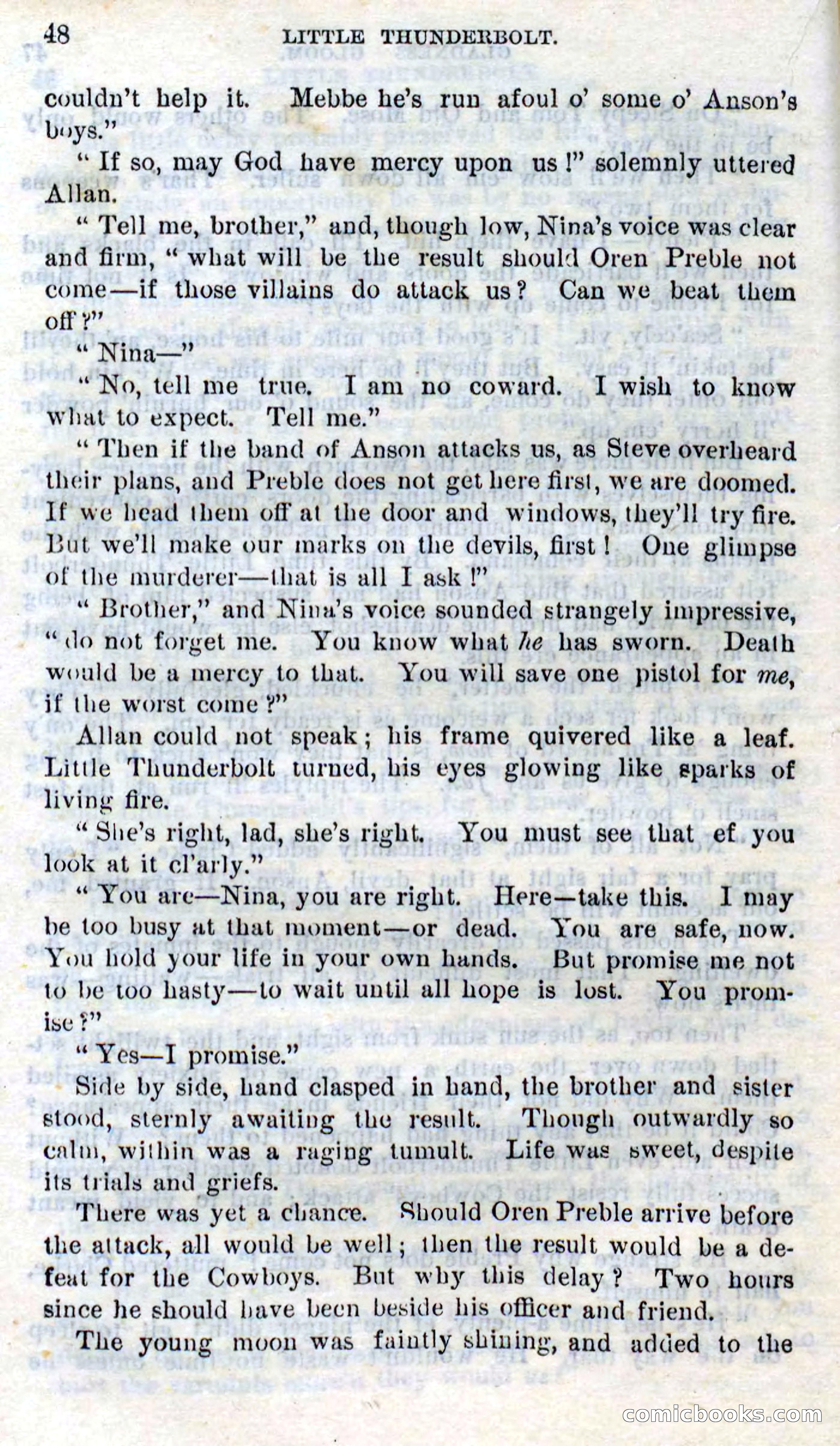 Beadle's Dime Novels No. 273: Little Thunderbolt — page 46 of 100