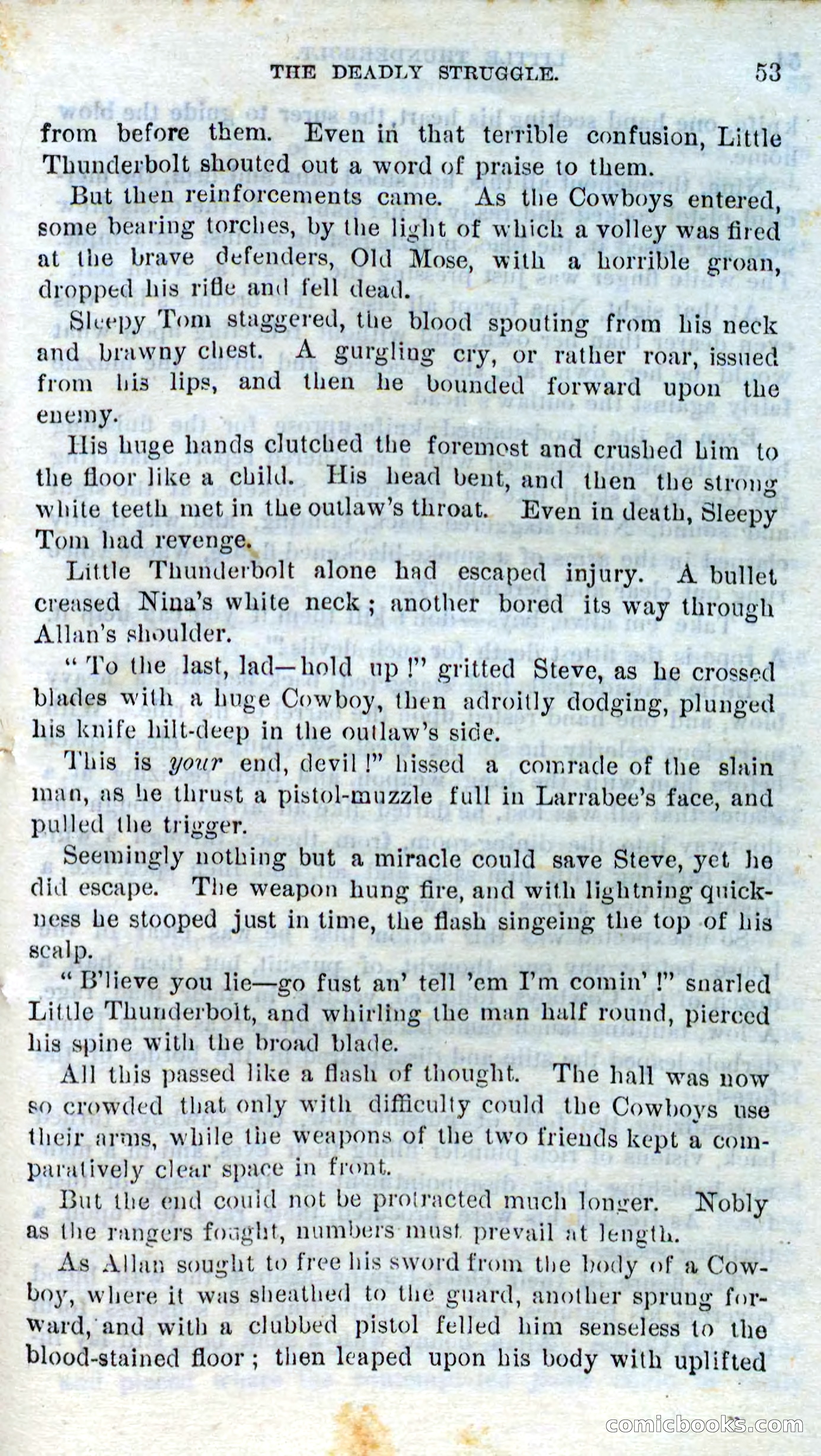 Beadle's Dime Novels No. 273: Little Thunderbolt — page 51 of 100