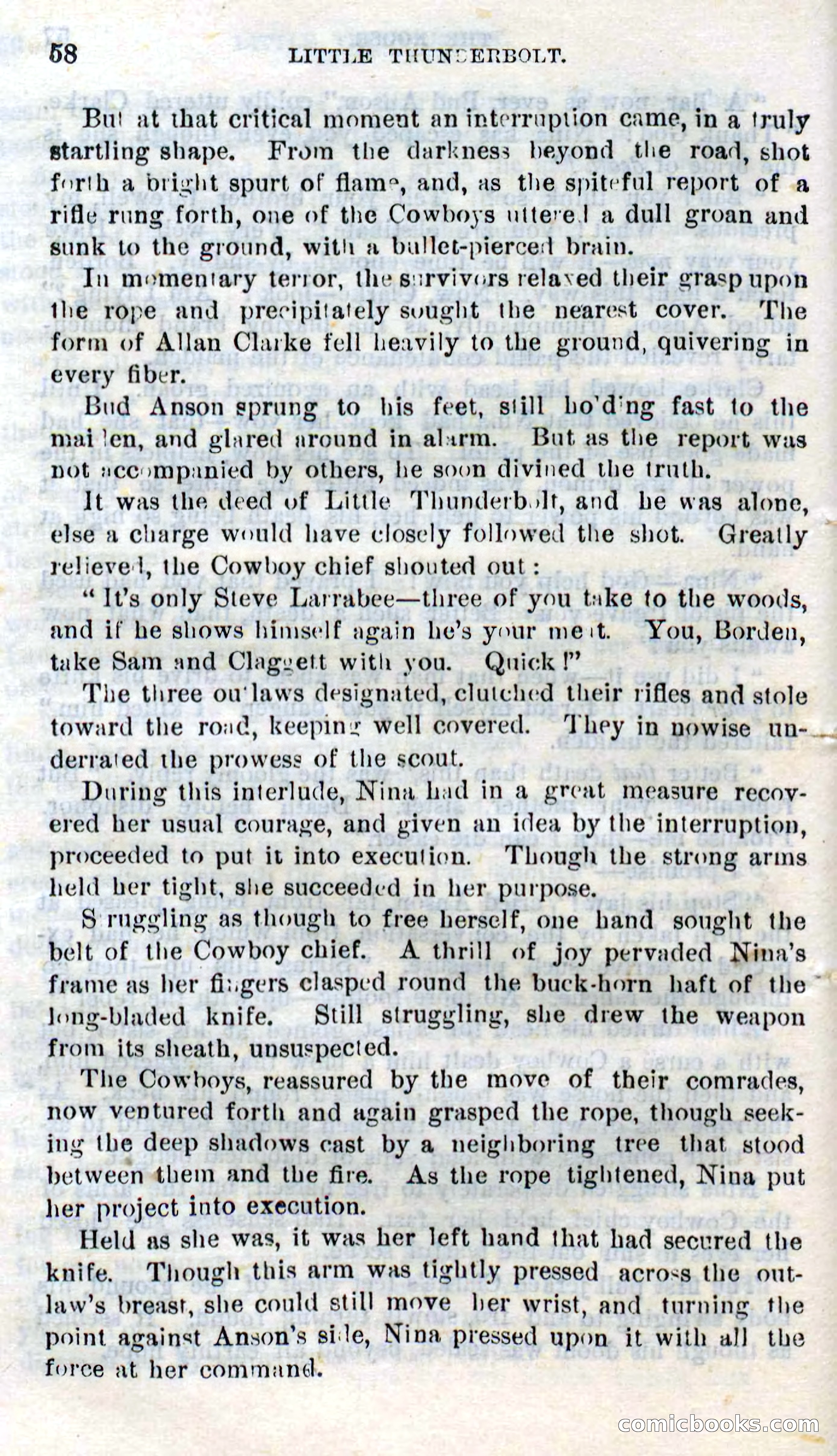 Beadle's Dime Novels No. 273: Little Thunderbolt — page 56 of 100