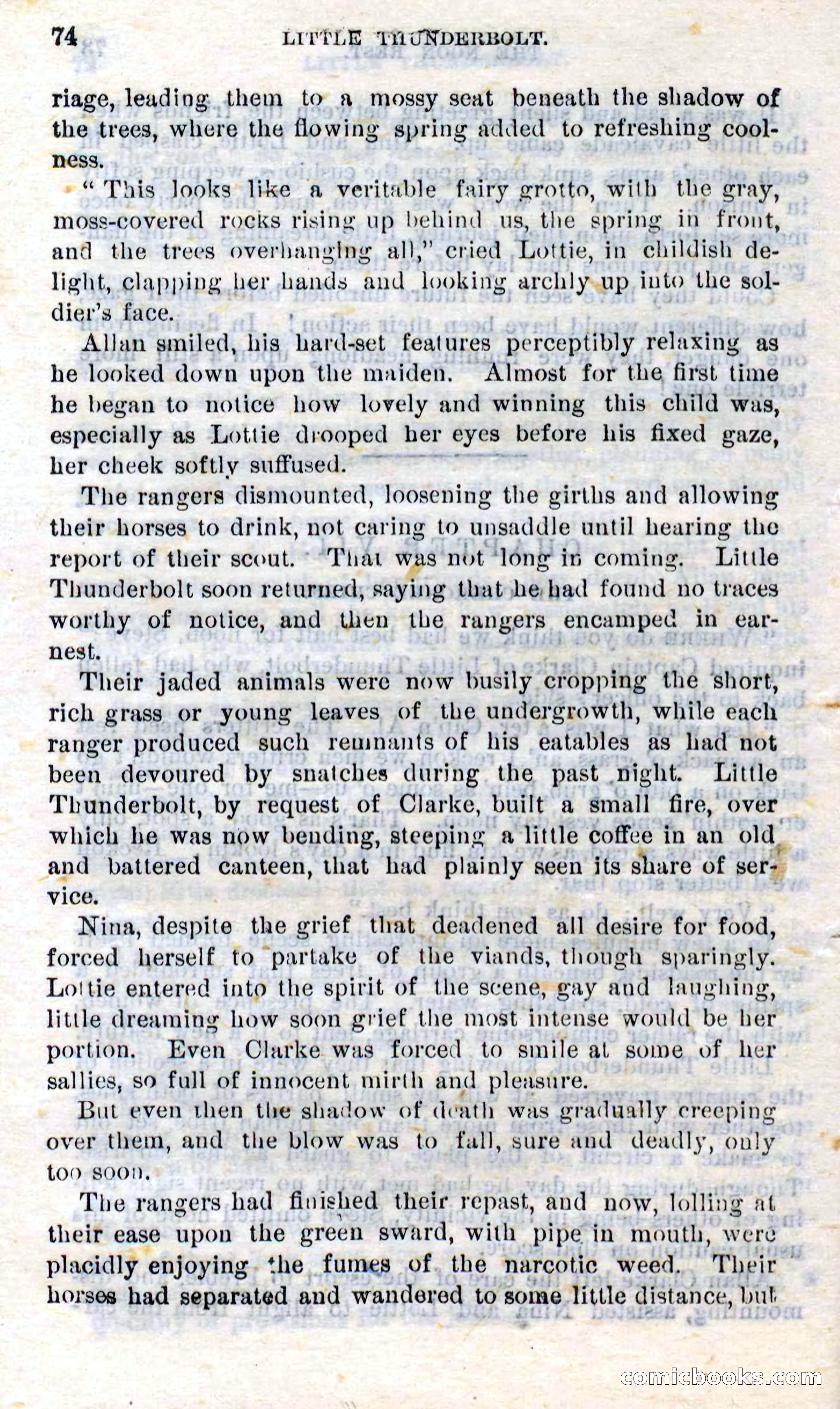 Beadle's Dime Novels No. 273: Little Thunderbolt — page 72 of 100