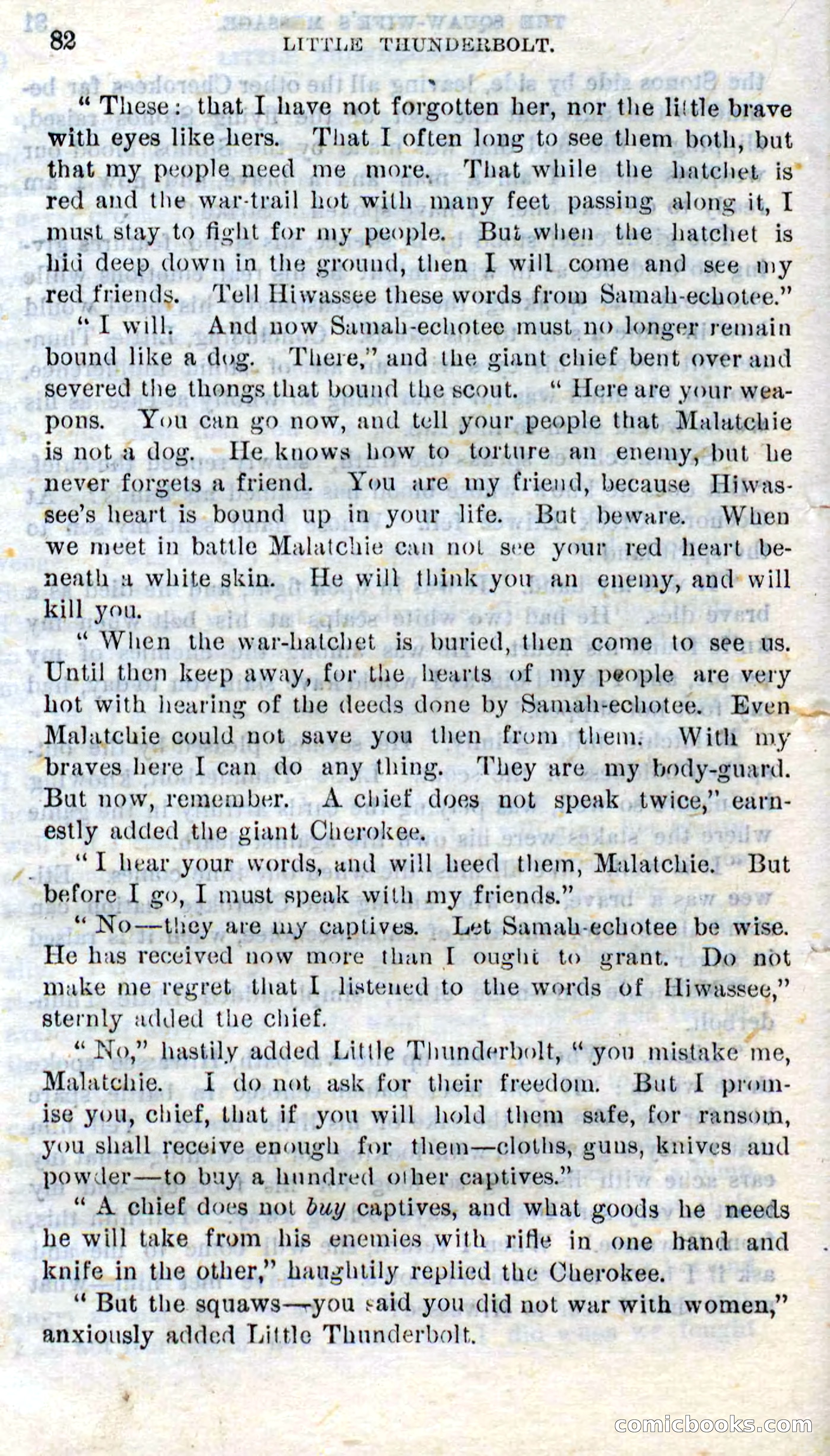 Beadle's Dime Novels No. 273: Little Thunderbolt — page 80 of 100