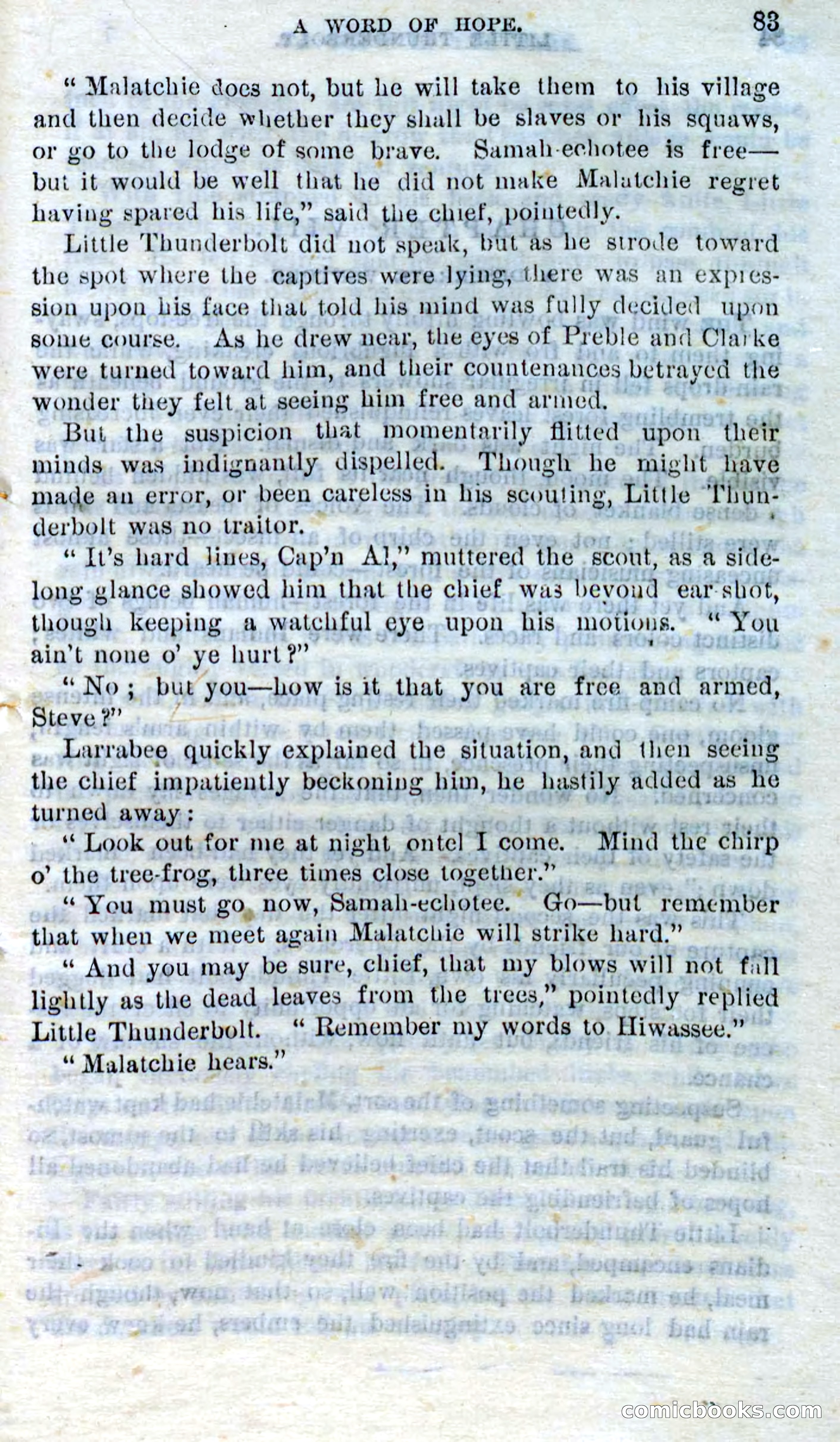 Beadle's Dime Novels No. 273: Little Thunderbolt — page 81 of 100