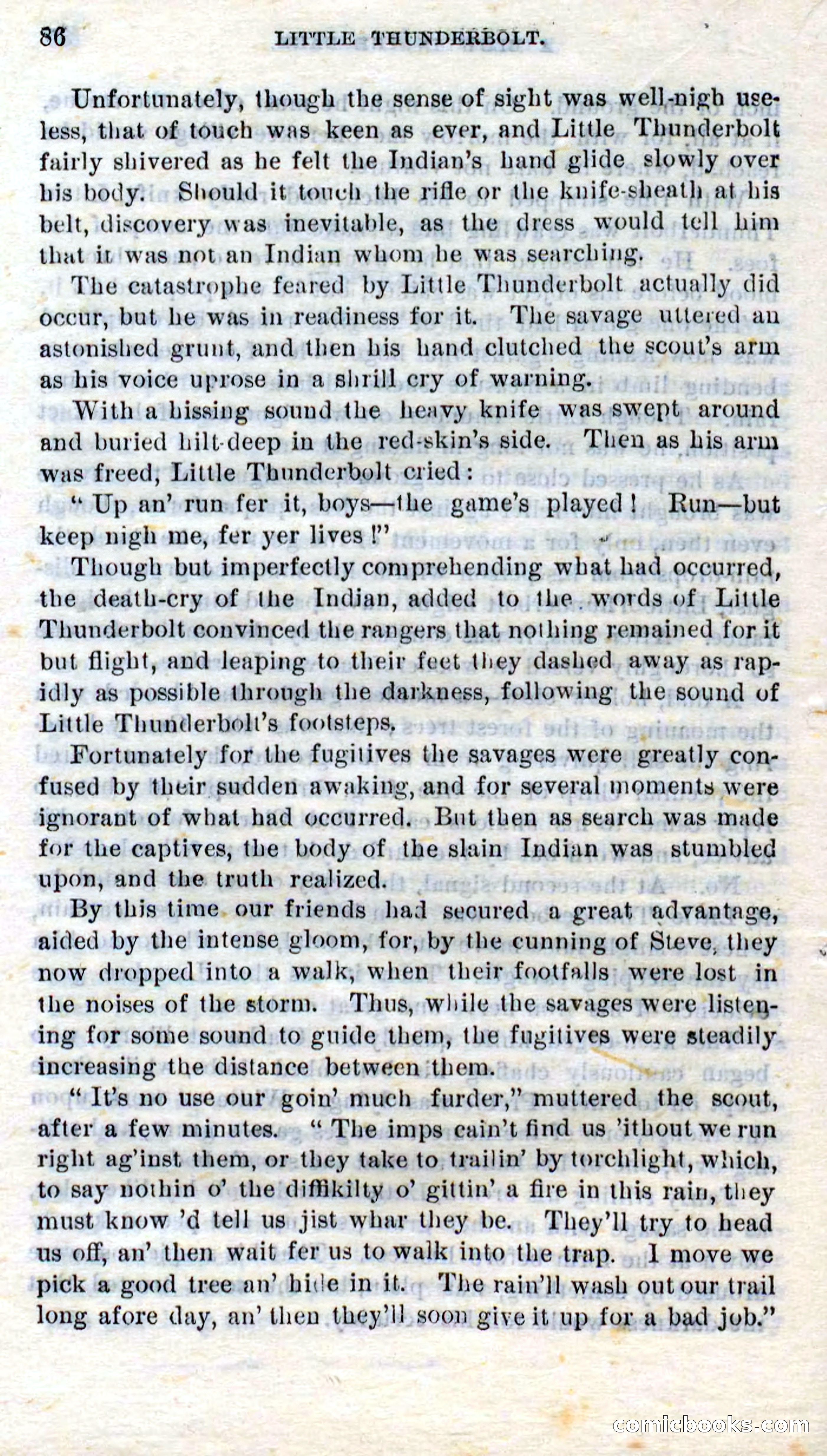 Beadle's Dime Novels No. 273: Little Thunderbolt — page 84 of 100