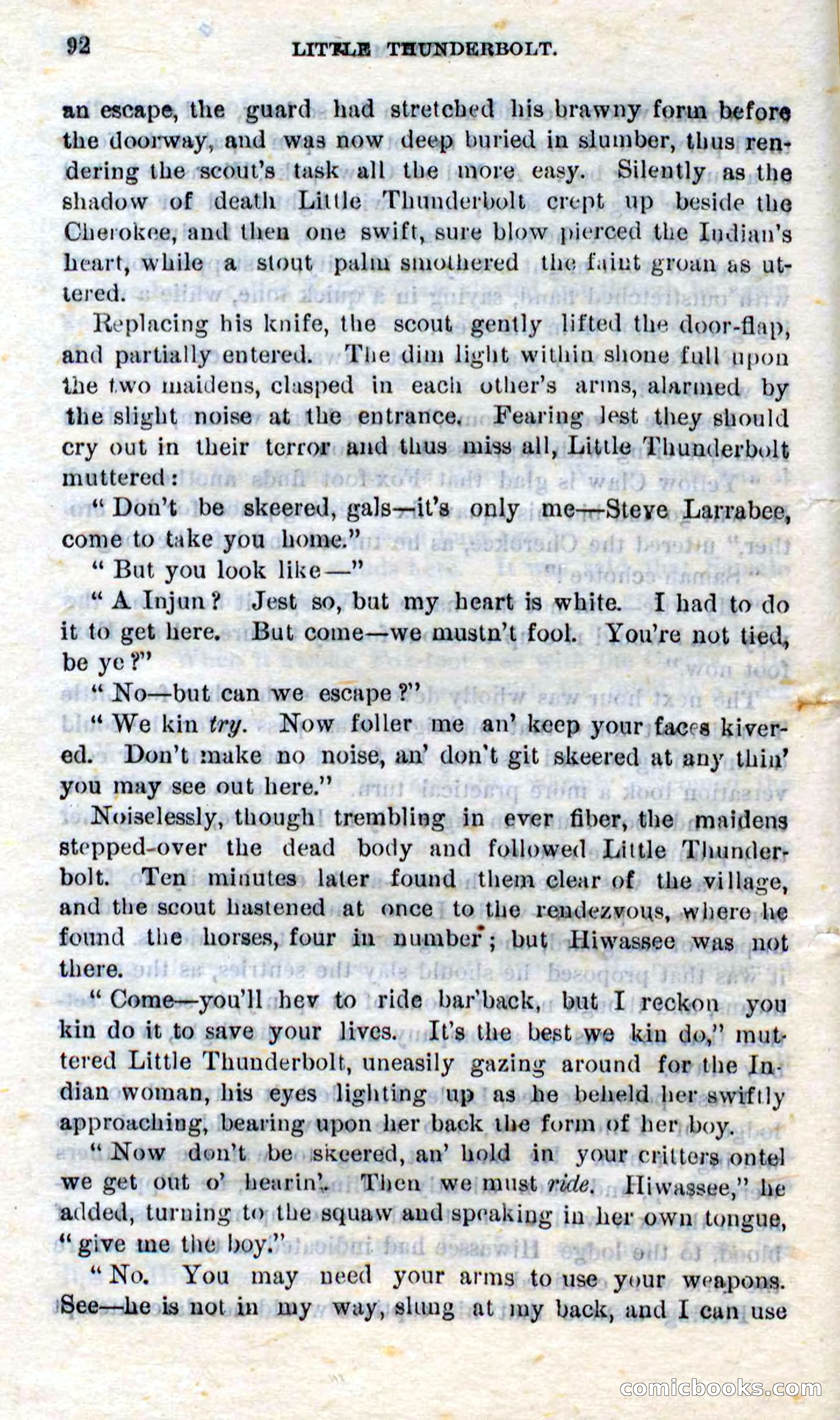Beadle's Dime Novels No. 273: Little Thunderbolt — page 90 of 100