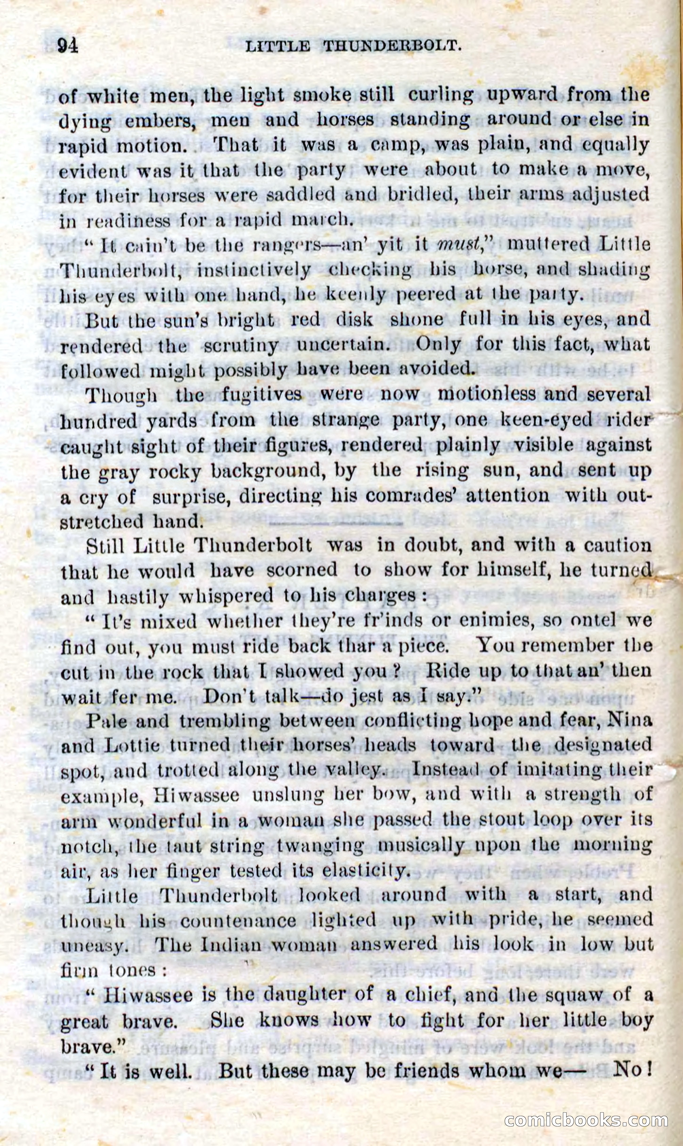 Beadle's Dime Novels No. 273: Little Thunderbolt — page 92 of 100