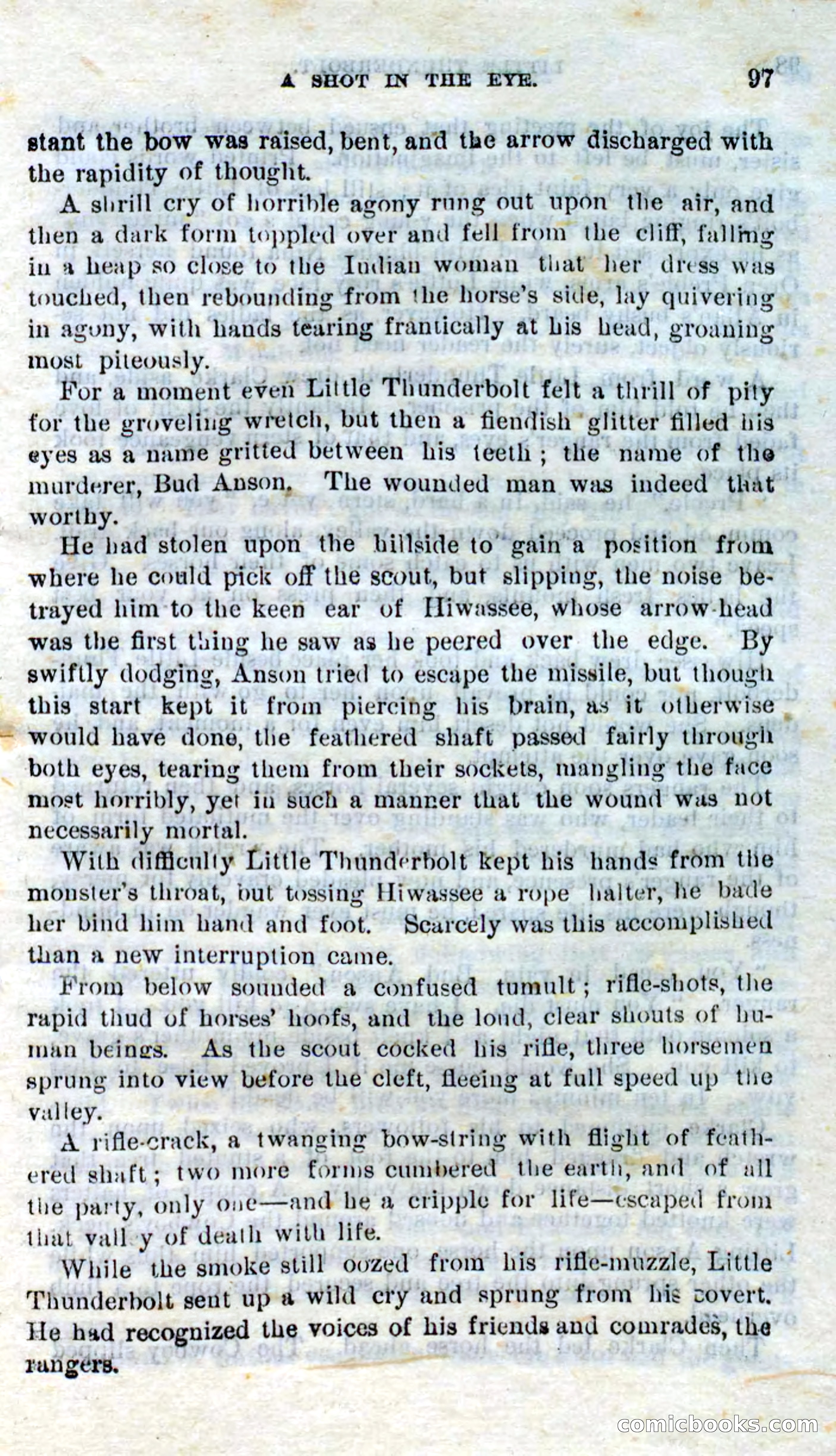 Beadle's Dime Novels No. 273: Little Thunderbolt — page 95 of 100