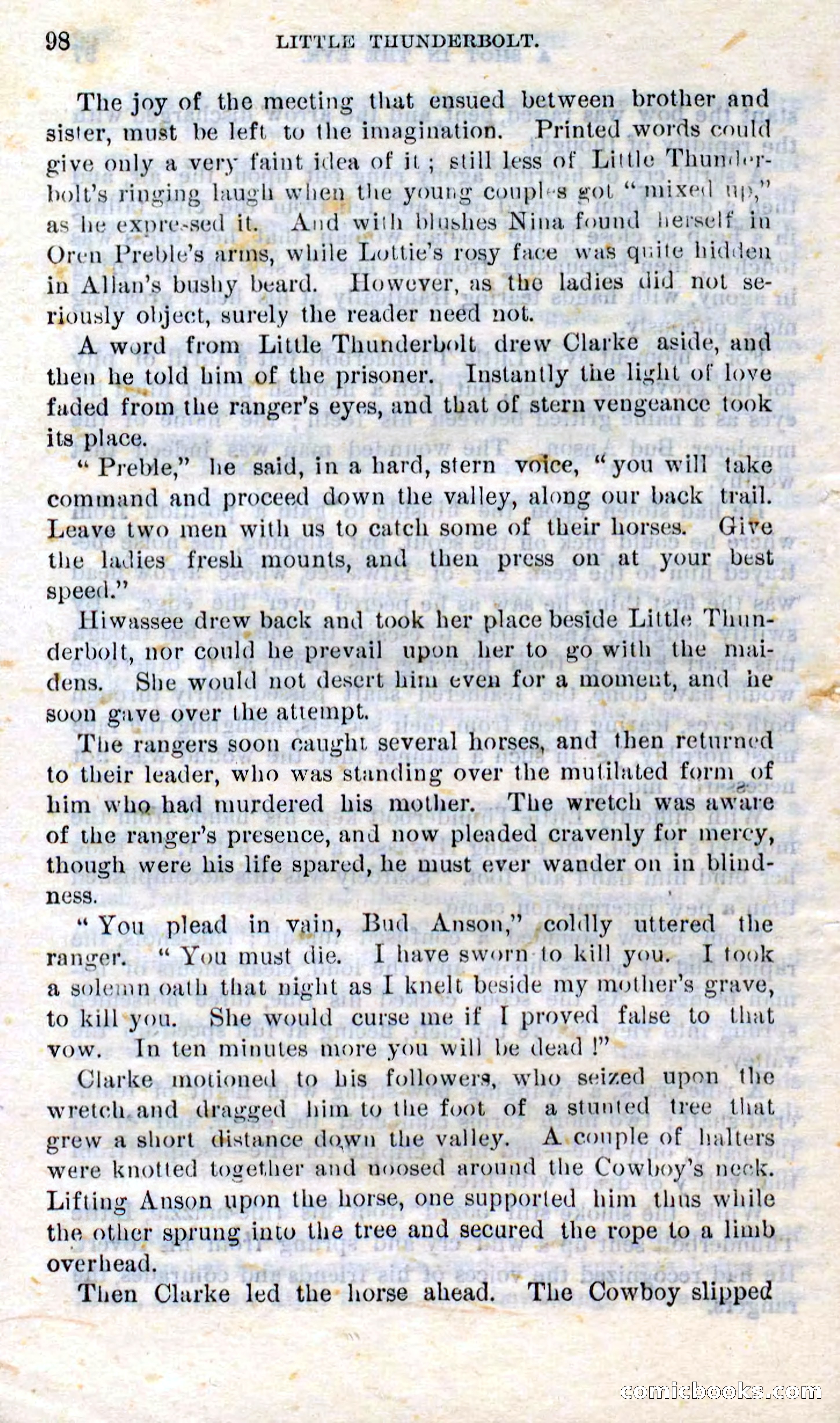 Beadle's Dime Novels No. 273: Little Thunderbolt — page 96 of 100