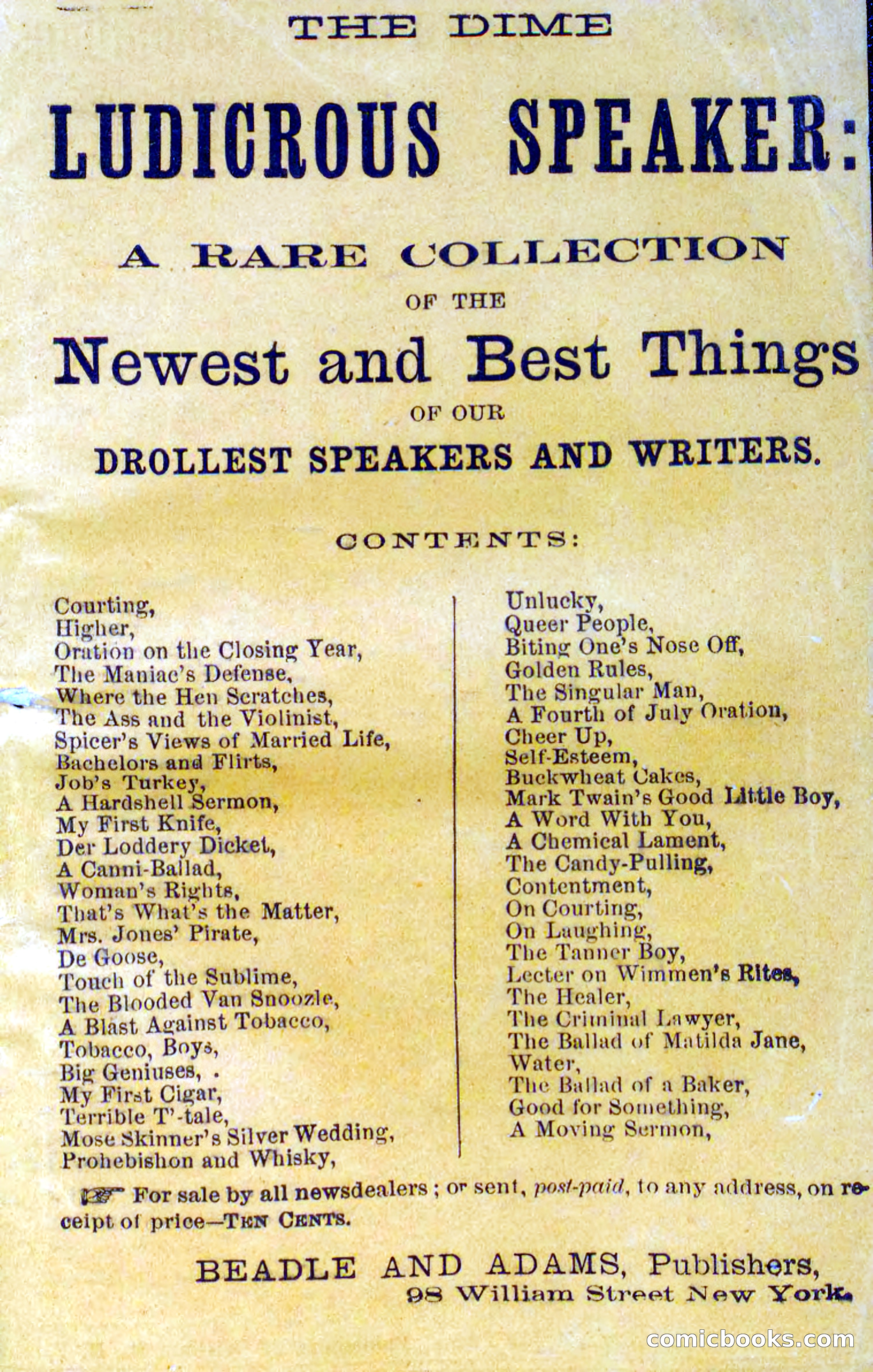 Beadle's Dime Novels No. 273: Little Thunderbolt — page 99 of 100