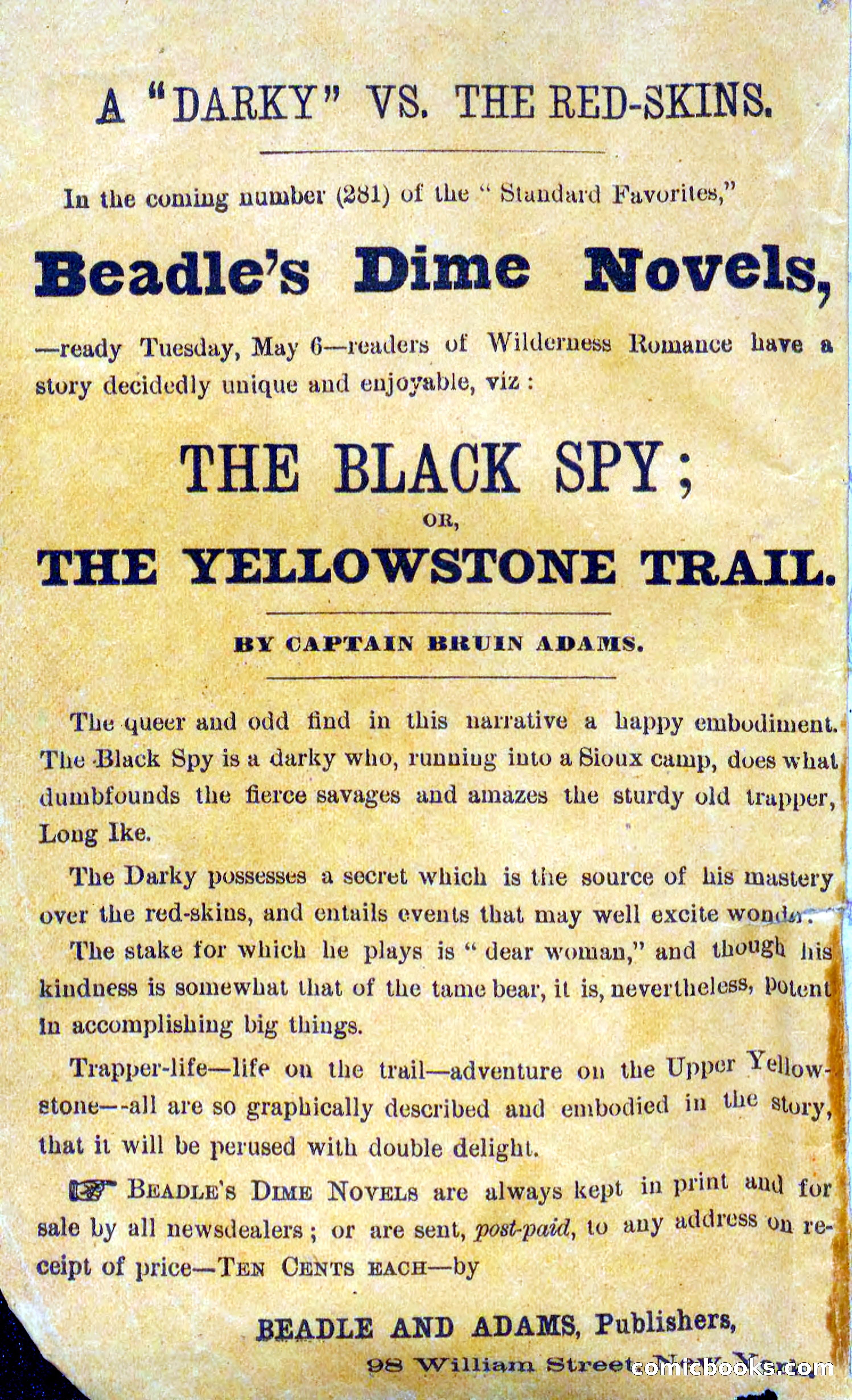 Beadle's Dime Novels No. 280: Border Vengeance — page 2 of 100