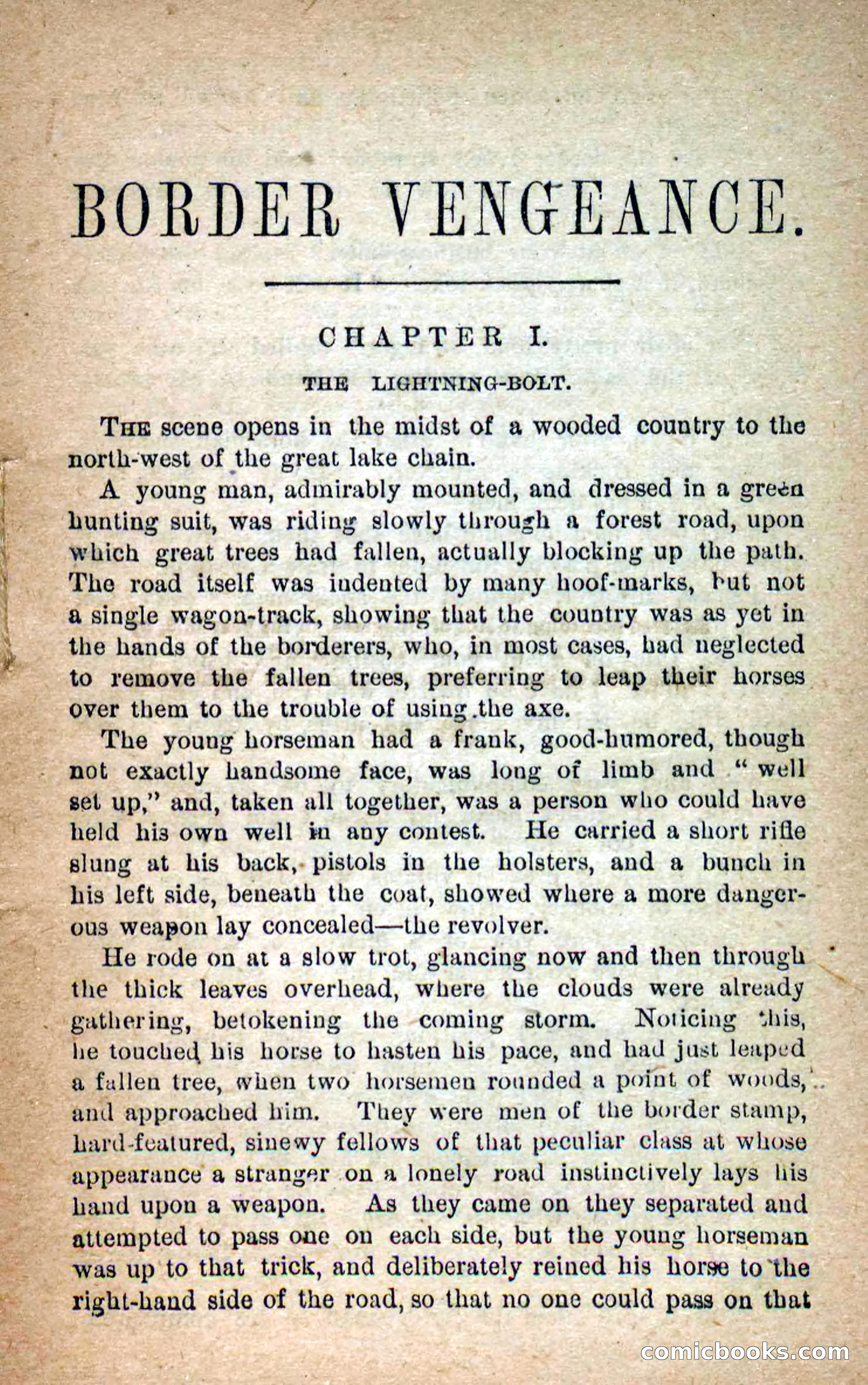 Beadle's Dime Novels No. 280: Border Vengeance — page 7 of 100