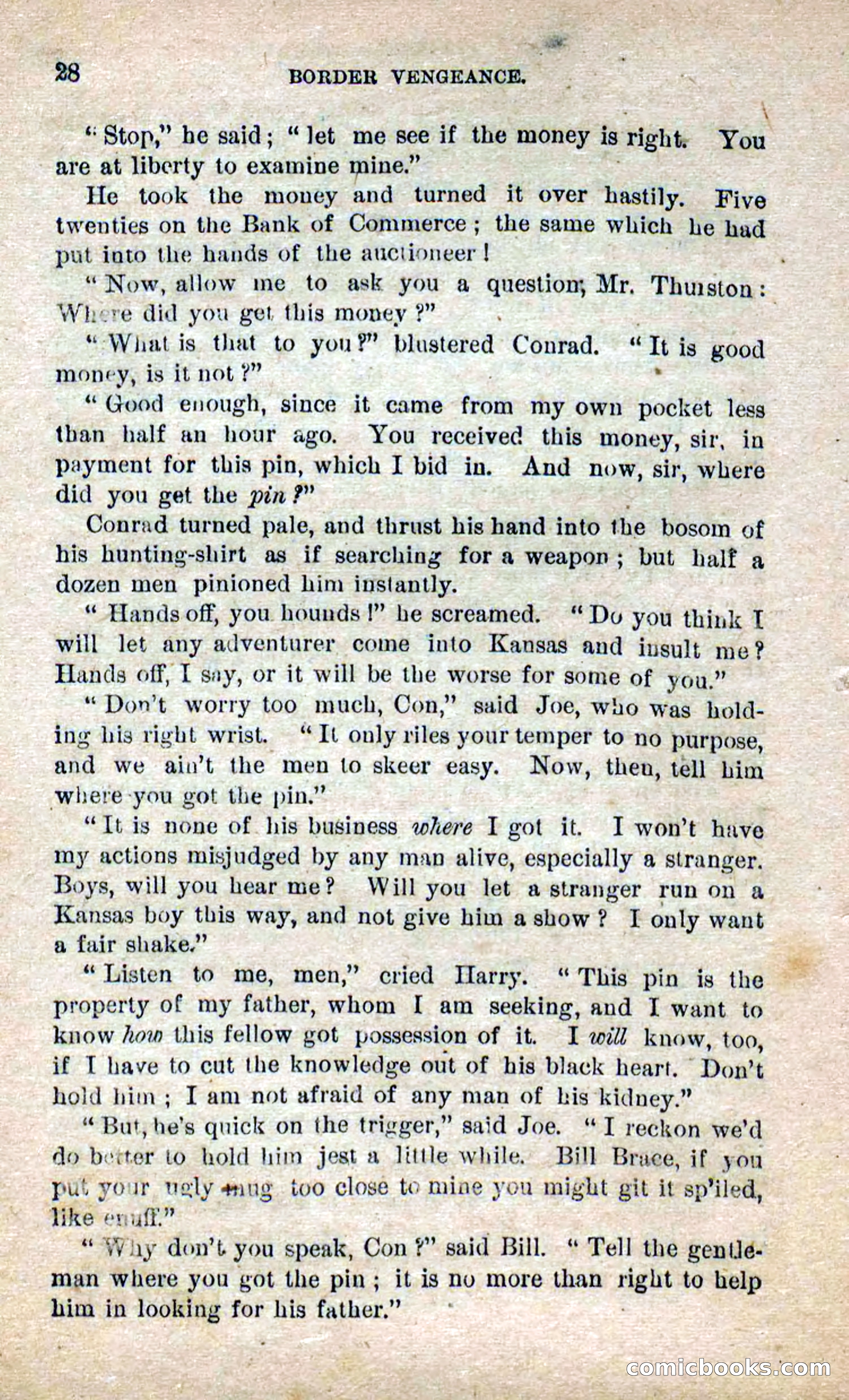 Beadle's Dime Novels No. 280: Border Vengeance — page 26 of 100