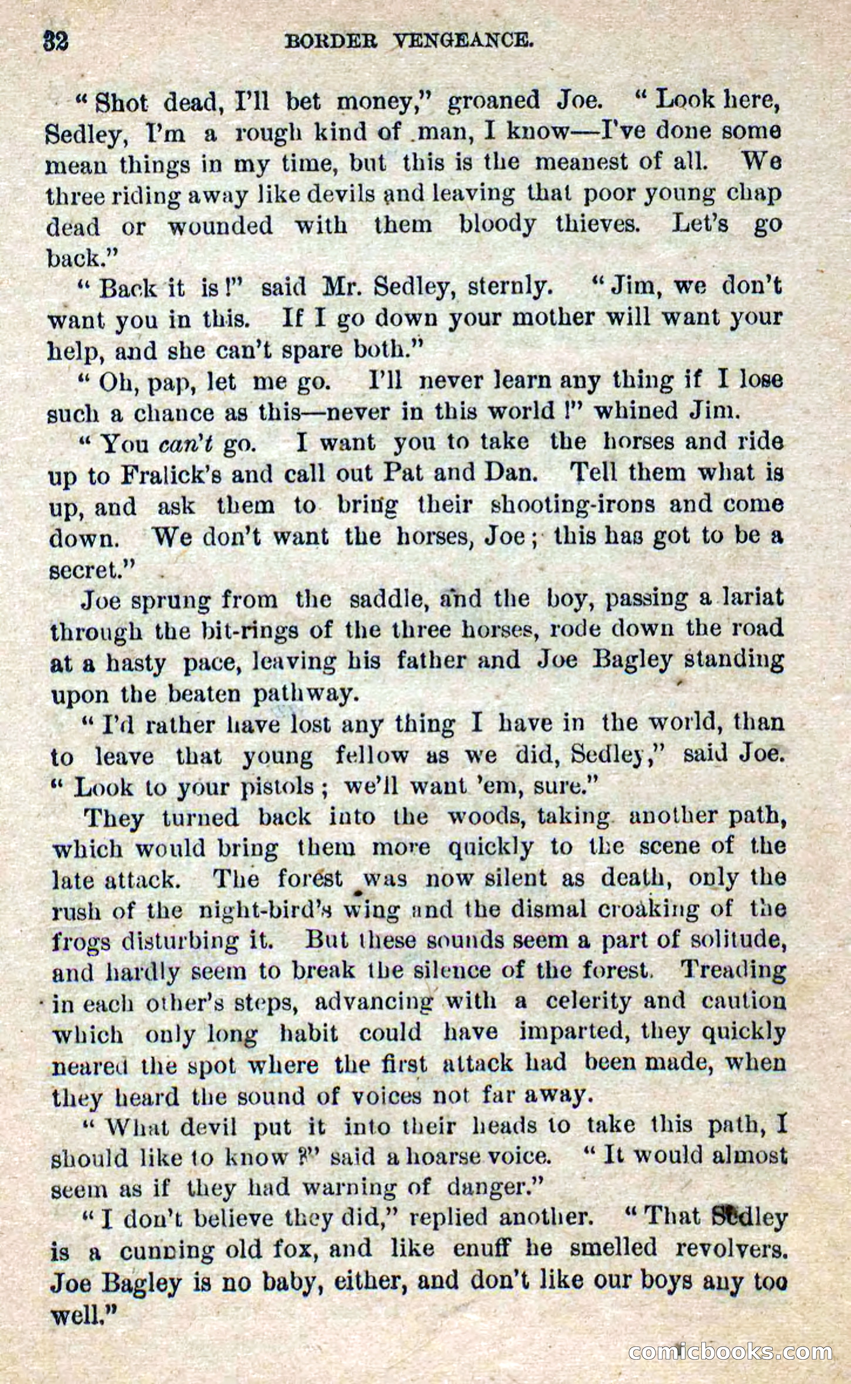 Beadle's Dime Novels No. 280: Border Vengeance — page 30 of 100