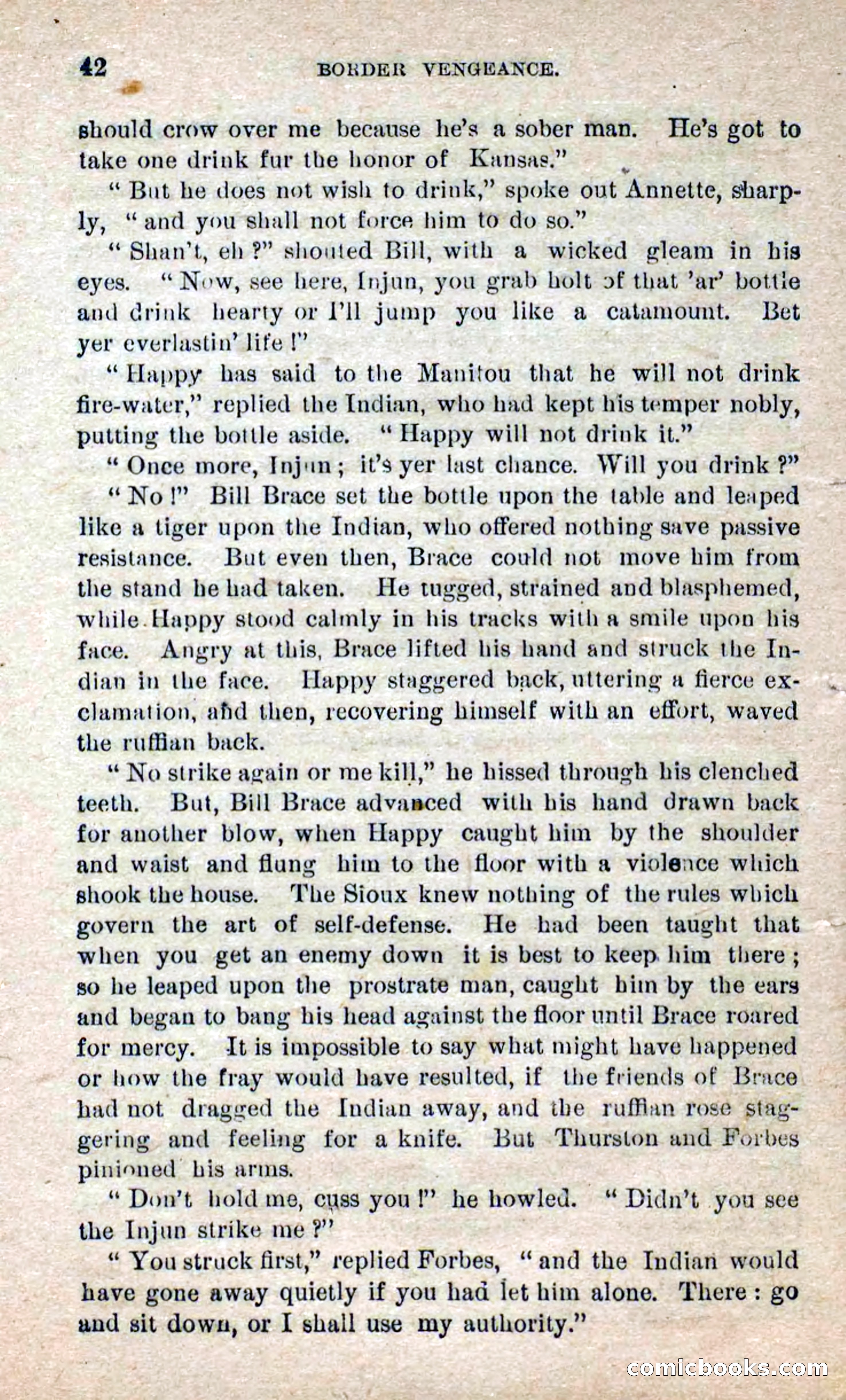 Beadle's Dime Novels No. 280: Border Vengeance — page 40 of 100