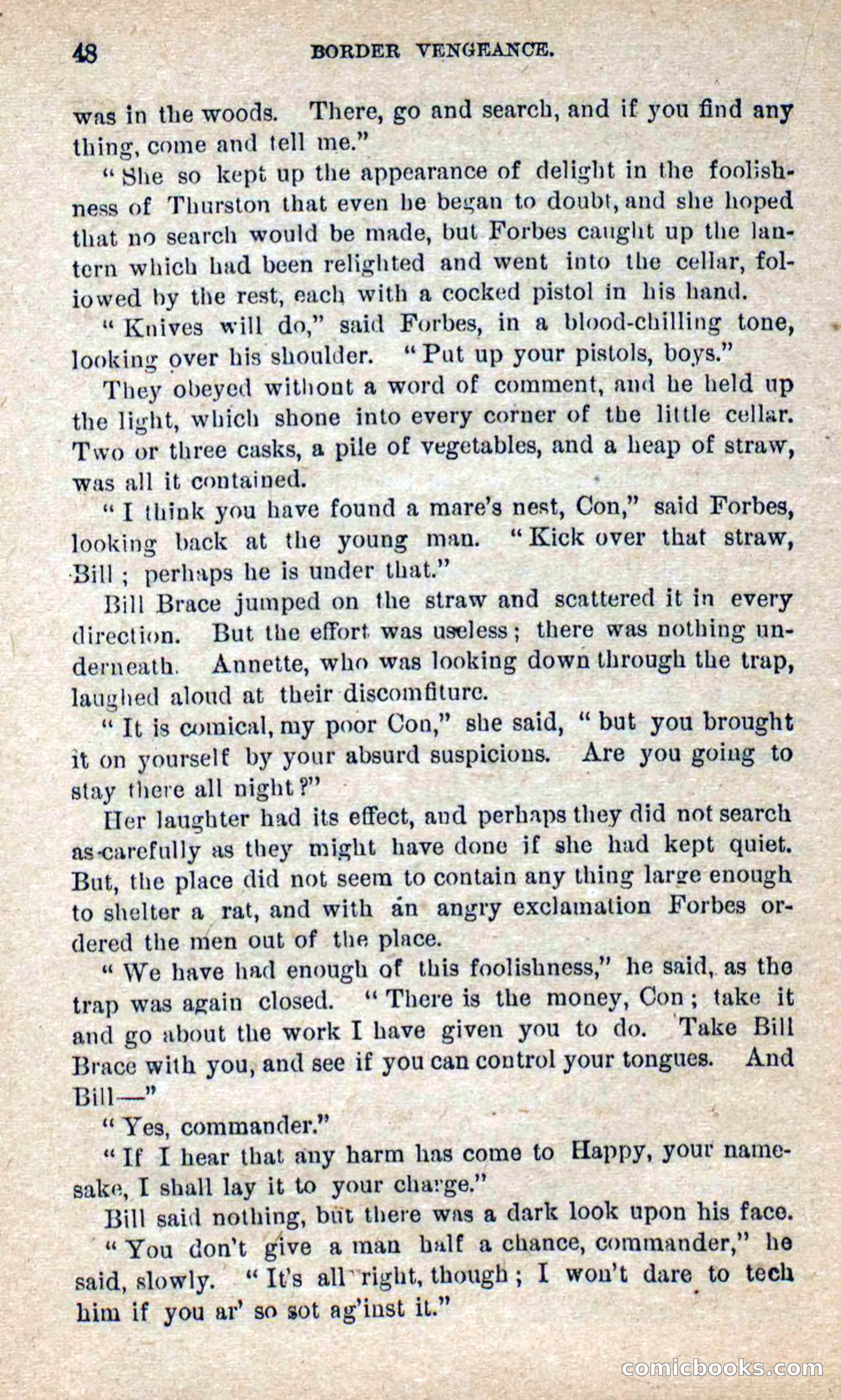 Beadle's Dime Novels No. 280: Border Vengeance — page 46 of 100