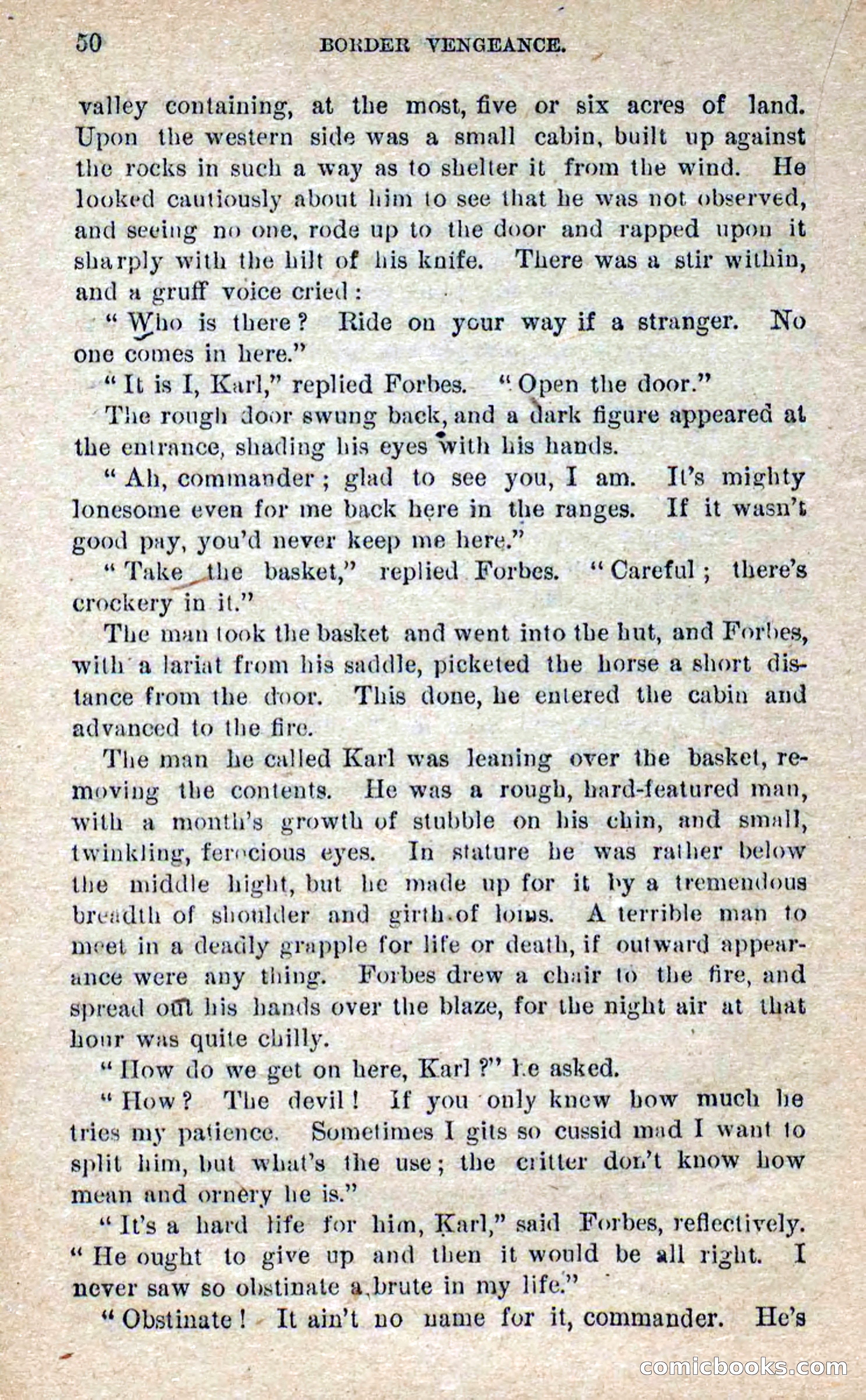 Beadle's Dime Novels No. 280: Border Vengeance — page 48 of 100