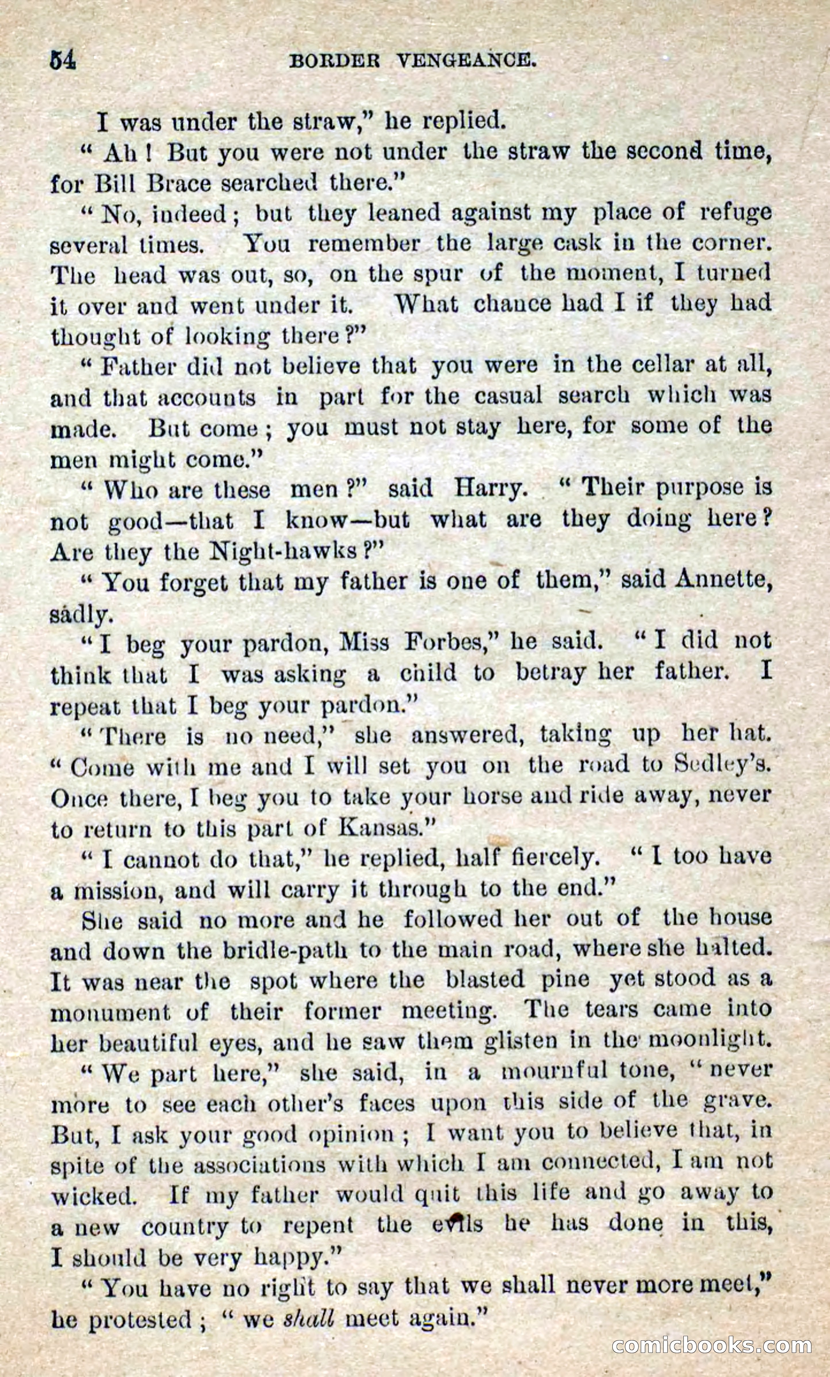 Beadle's Dime Novels No. 280: Border Vengeance — page 52 of 100