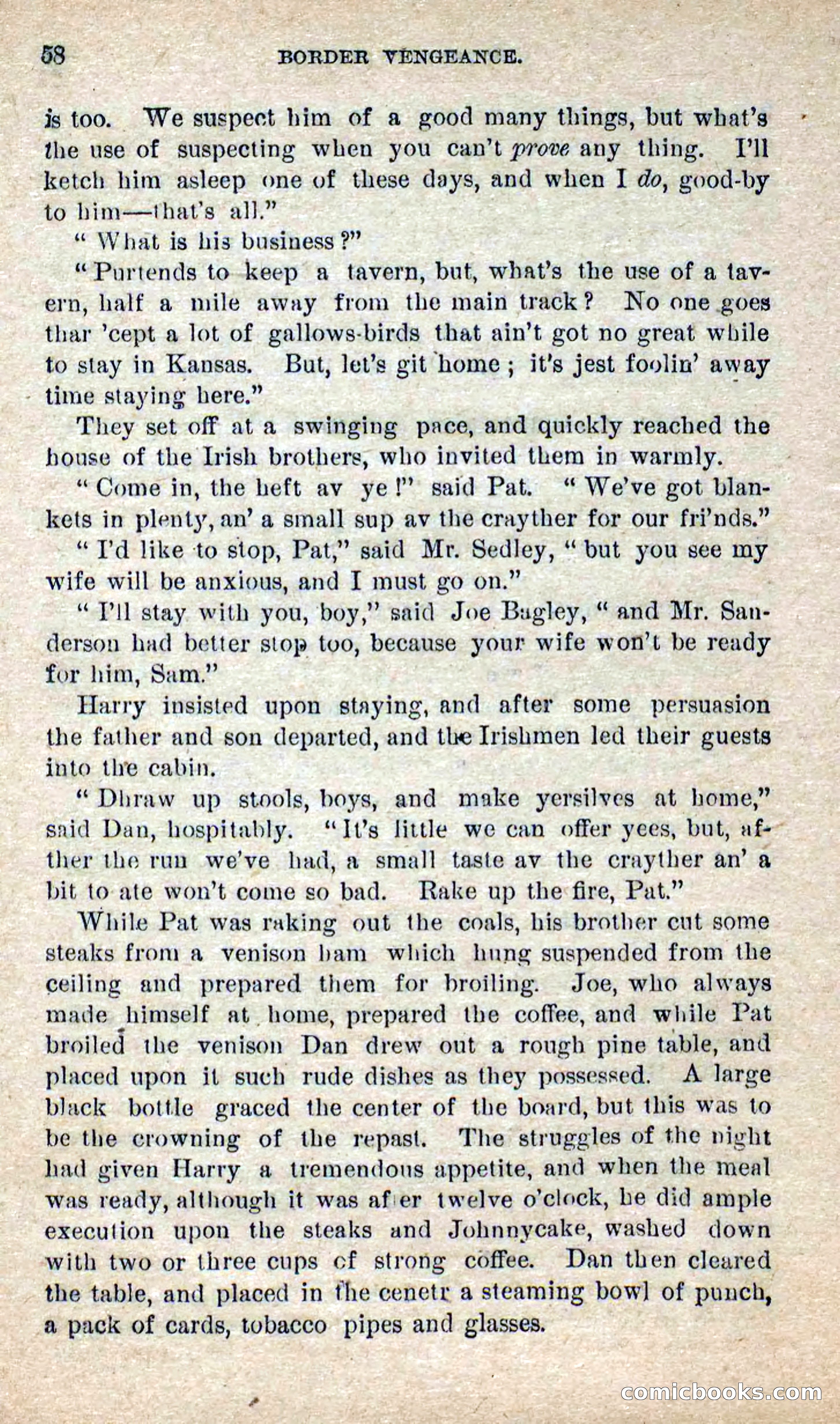 Beadle's Dime Novels No. 280: Border Vengeance — page 56 of 100