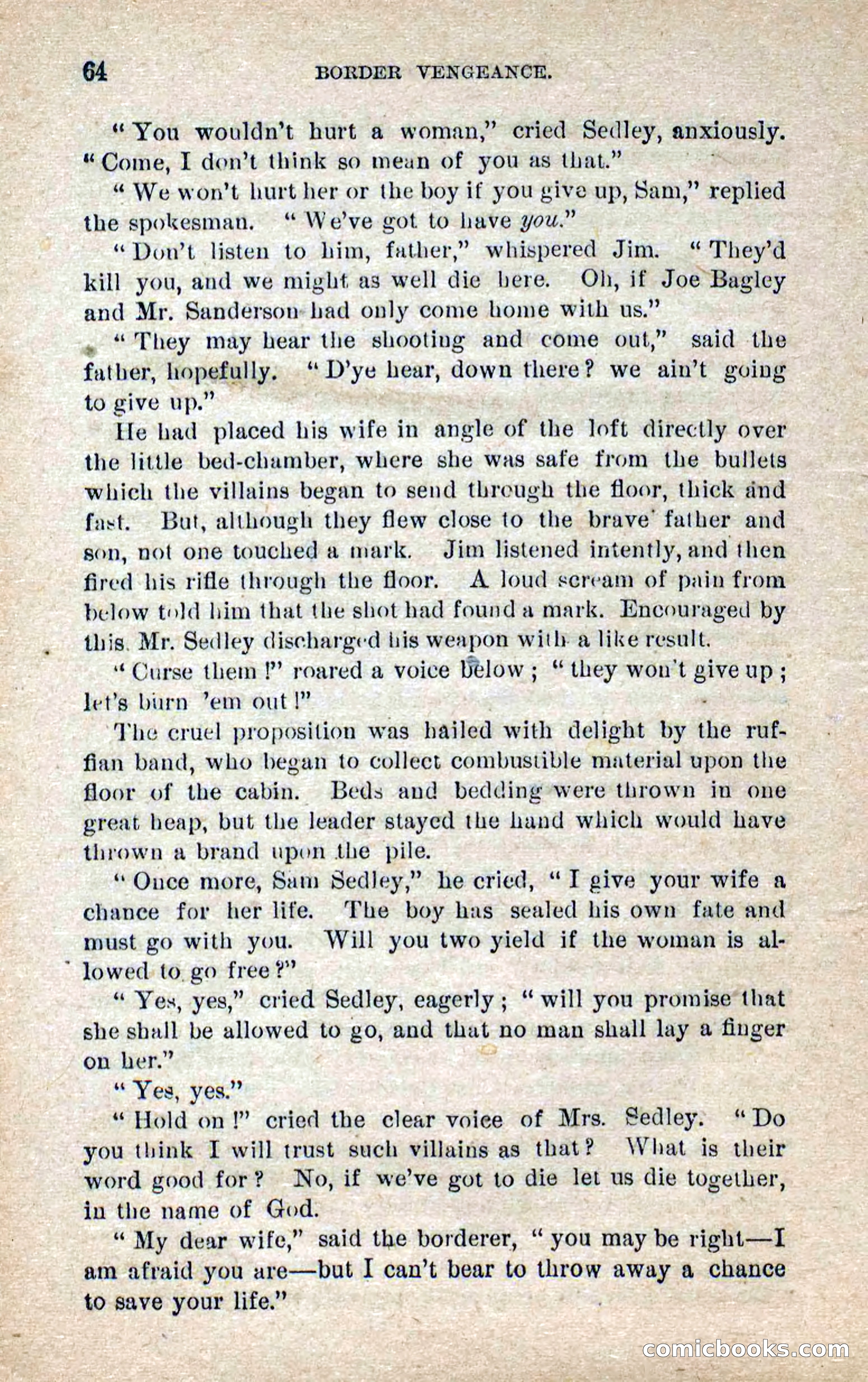 Beadle's Dime Novels No. 280: Border Vengeance — page 62 of 100