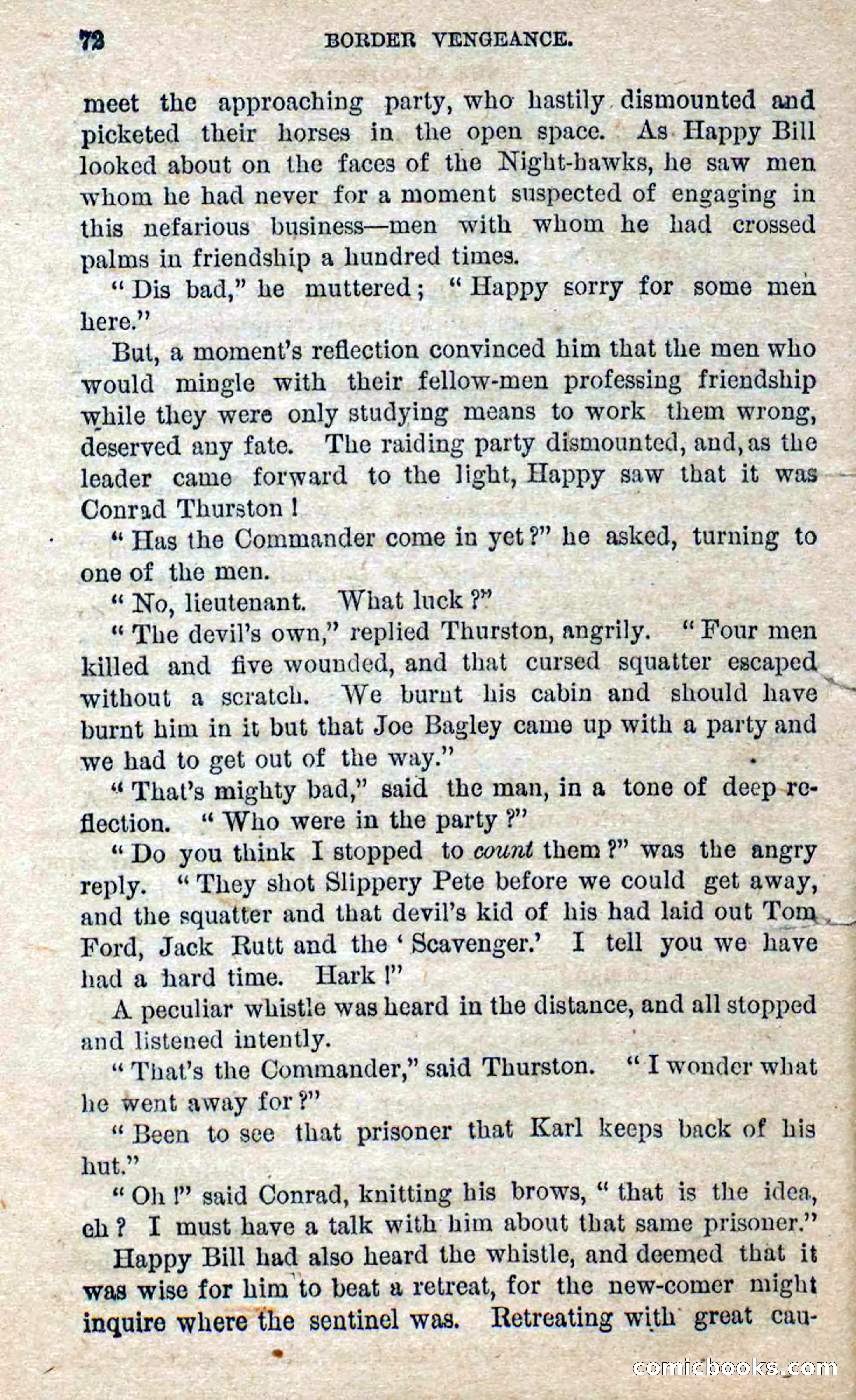 Beadle's Dime Novels No. 280: Border Vengeance — page 70 of 100