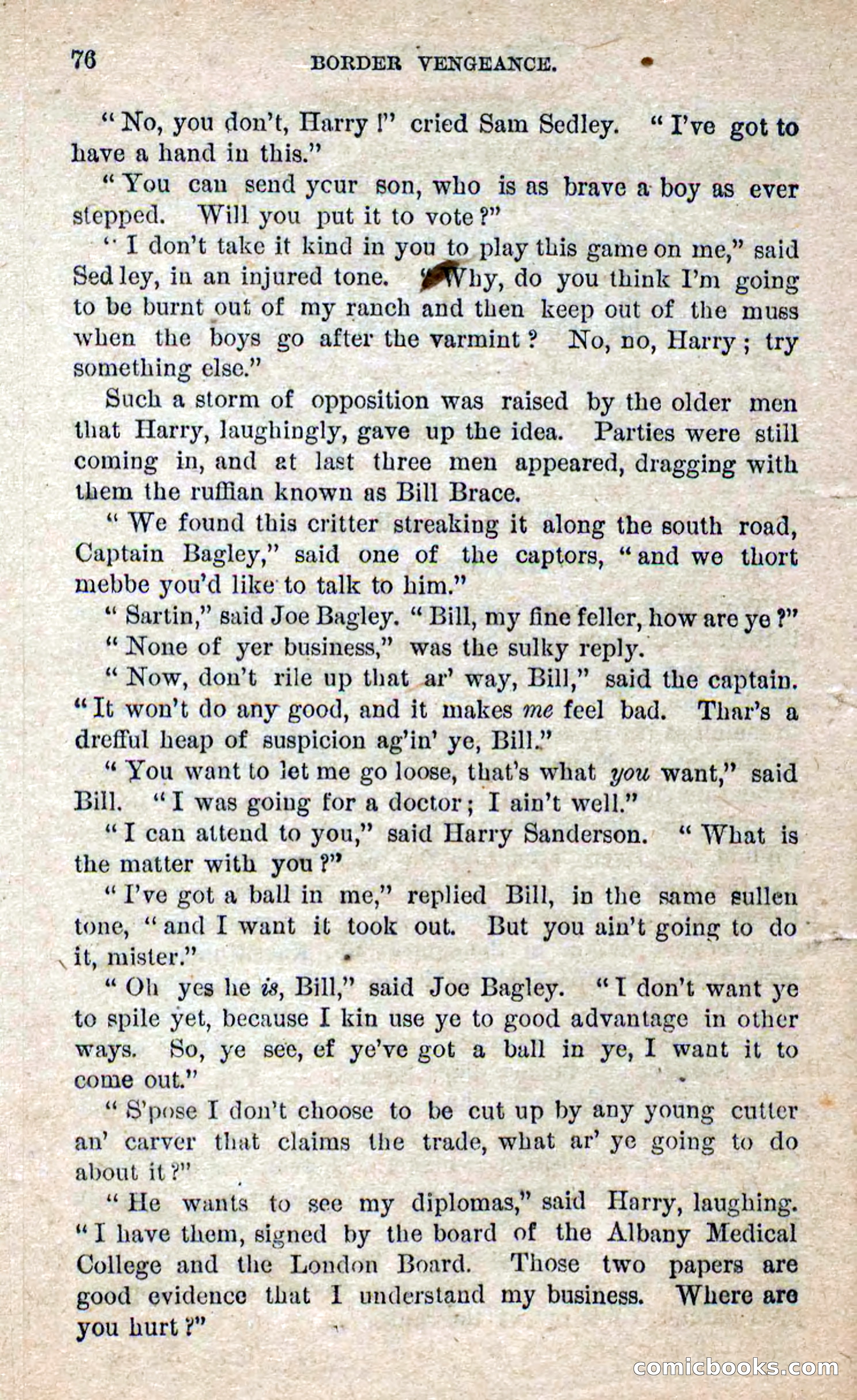 Beadle's Dime Novels No. 280: Border Vengeance — page 74 of 100