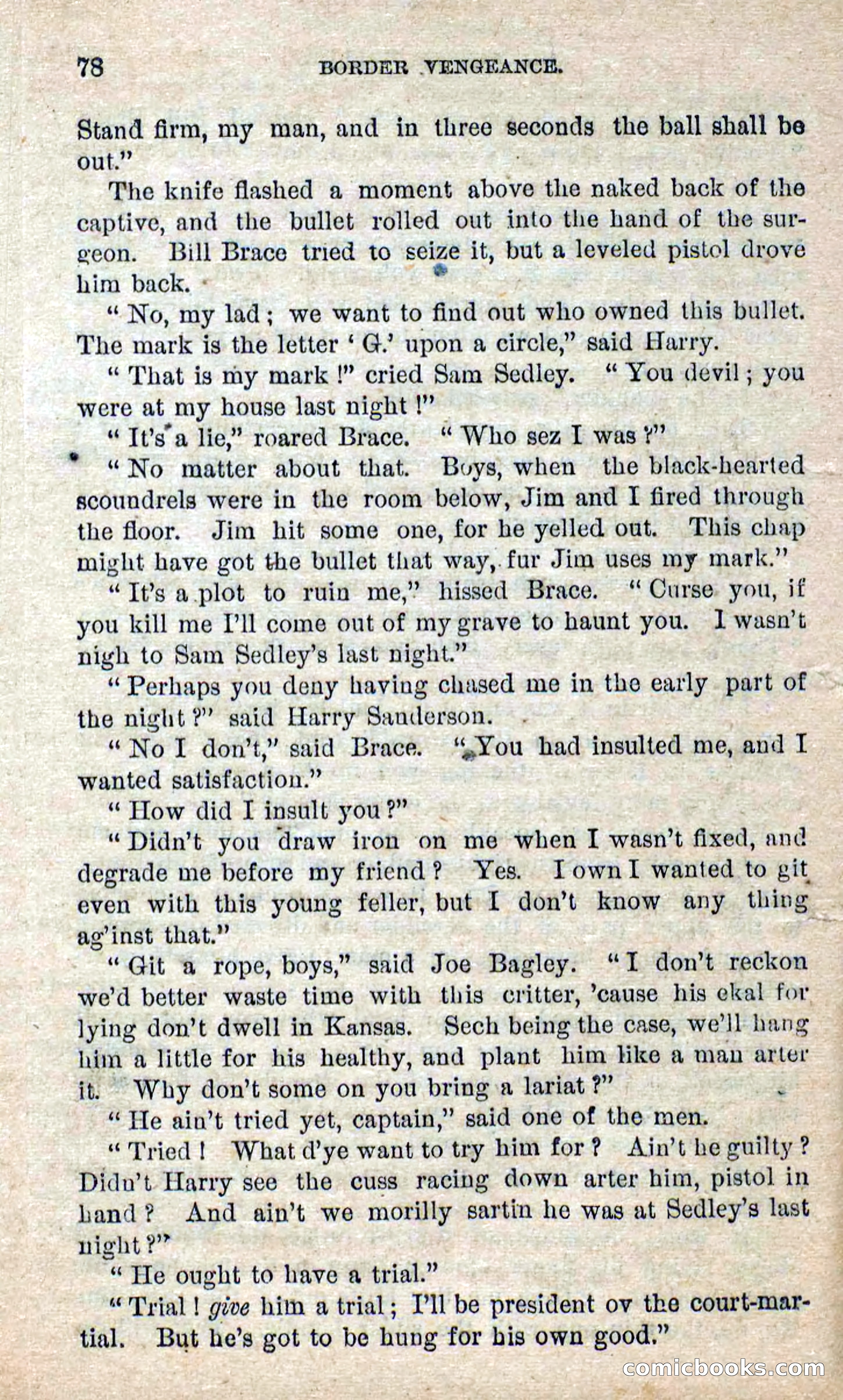 Beadle's Dime Novels No. 280: Border Vengeance — page 76 of 100