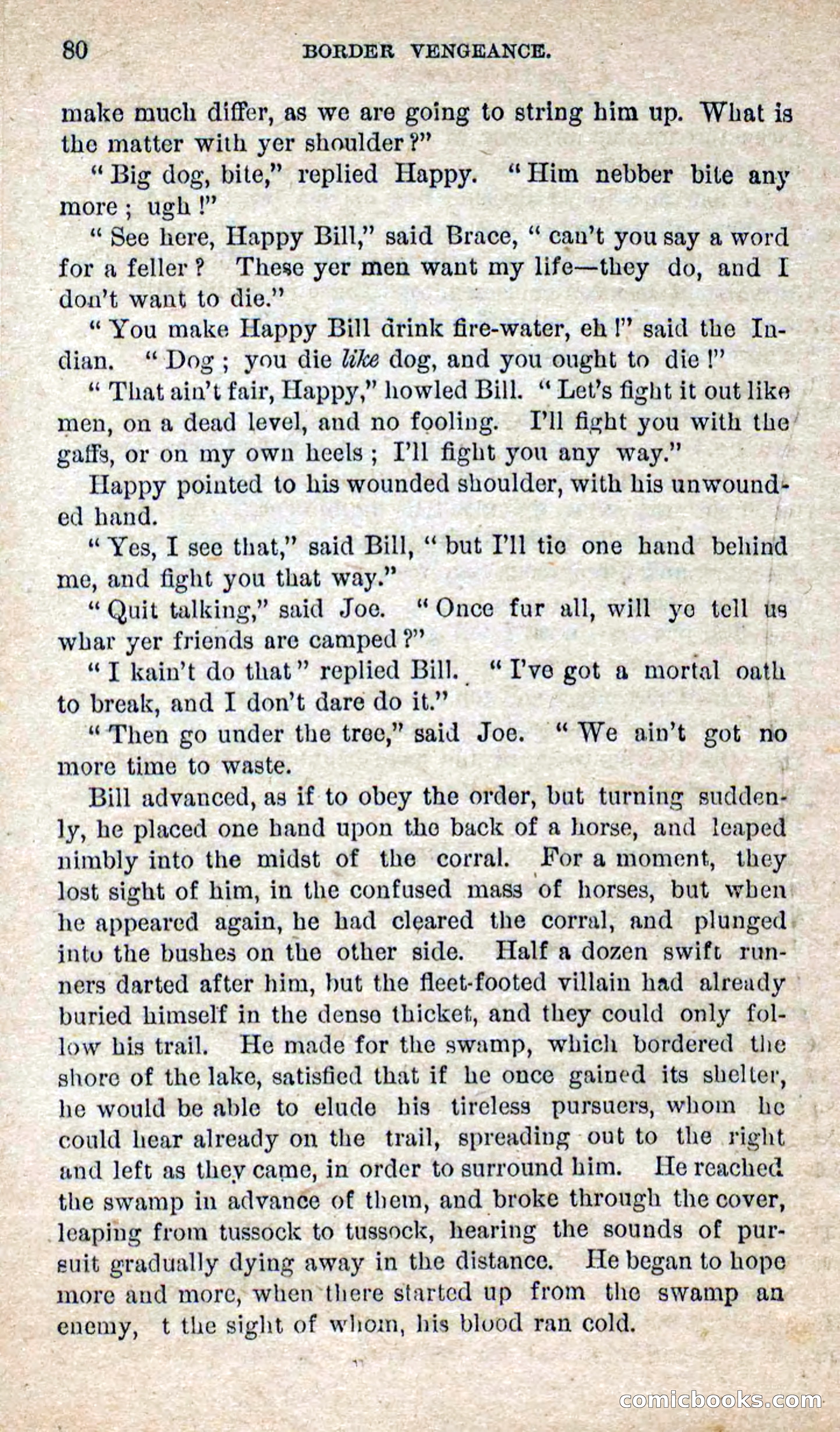Beadle's Dime Novels No. 280: Border Vengeance — page 78 of 100