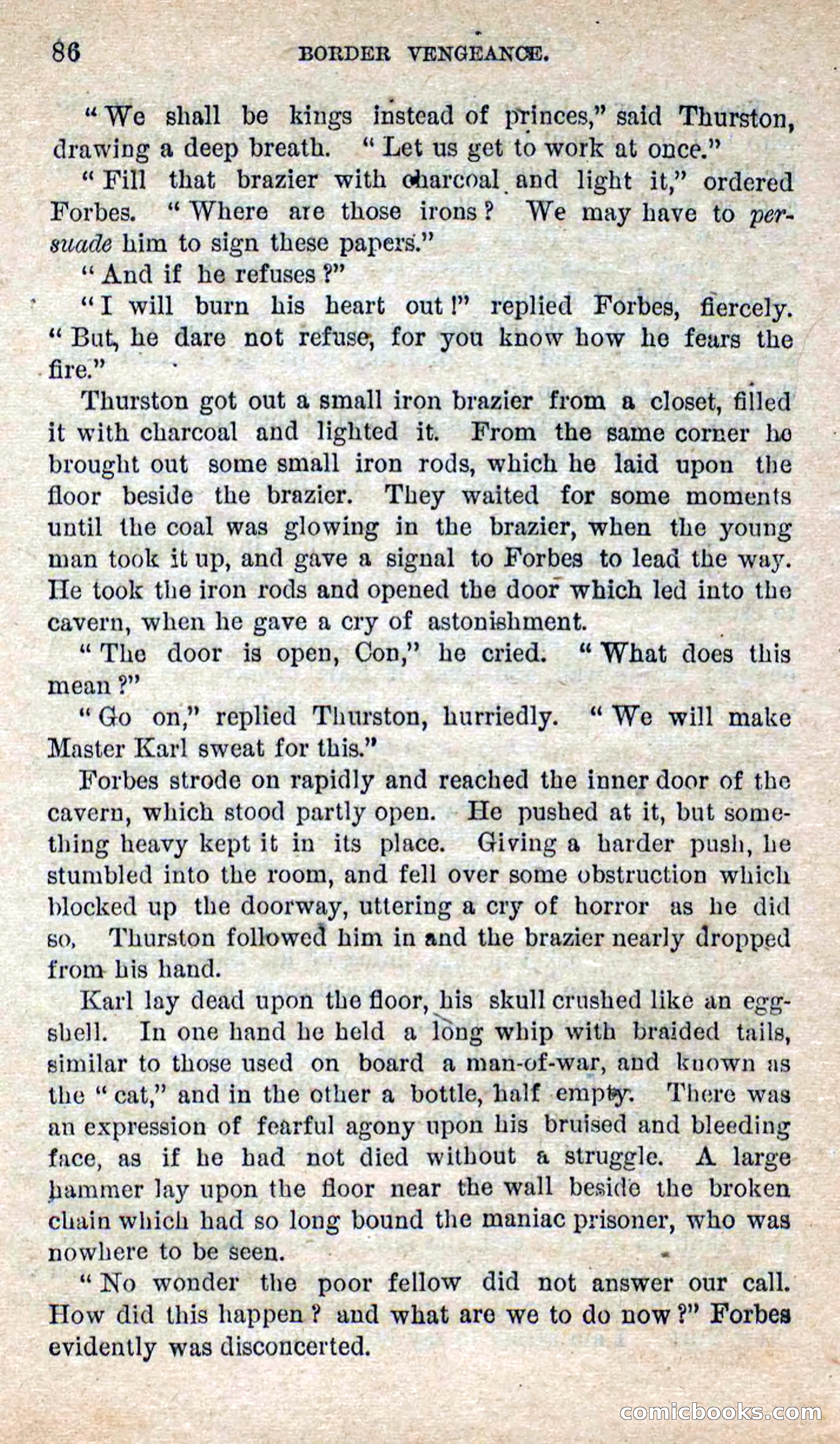 Beadle's Dime Novels No. 280: Border Vengeance — page 84 of 100