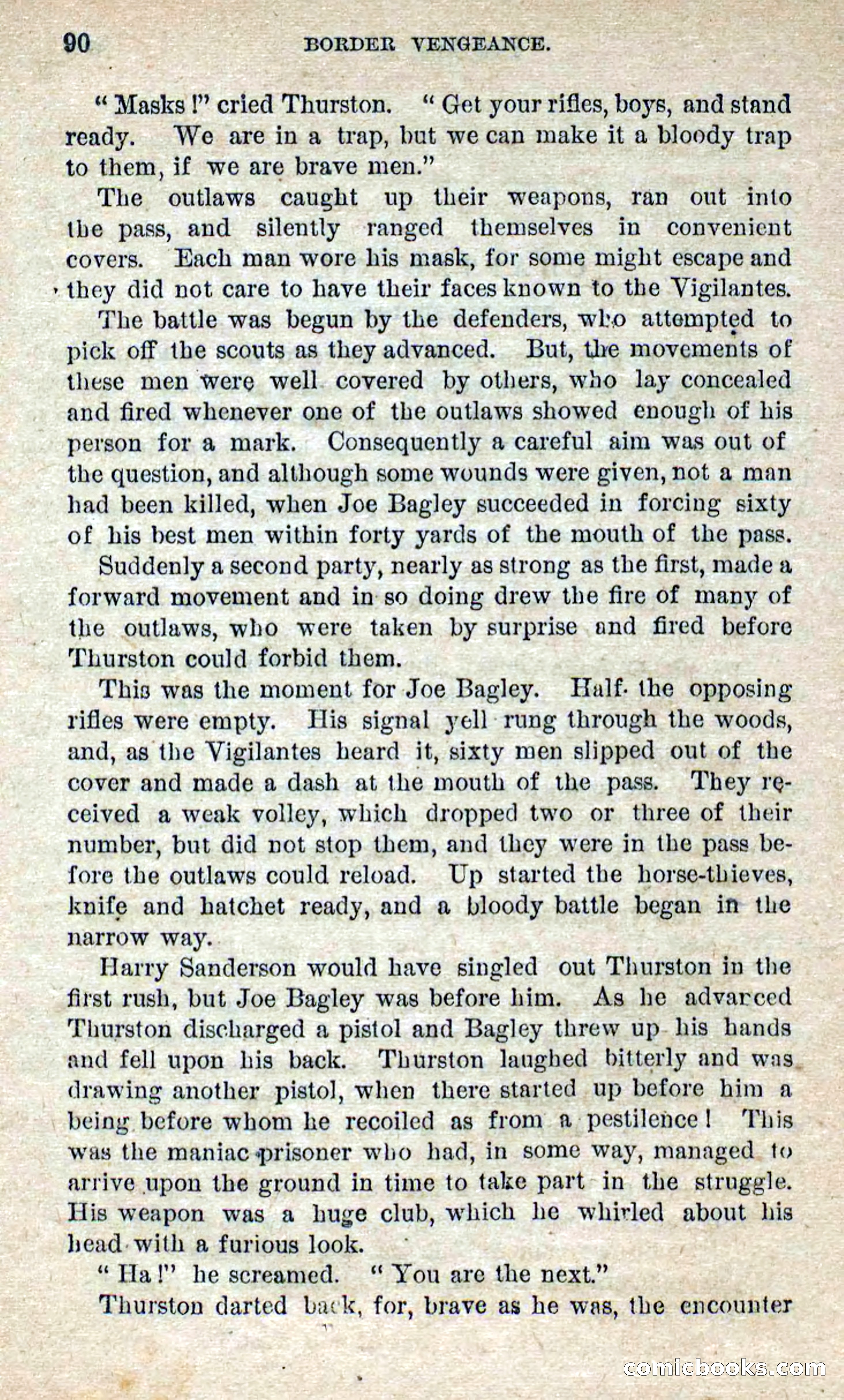 Beadle's Dime Novels No. 280: Border Vengeance — page 88 of 100