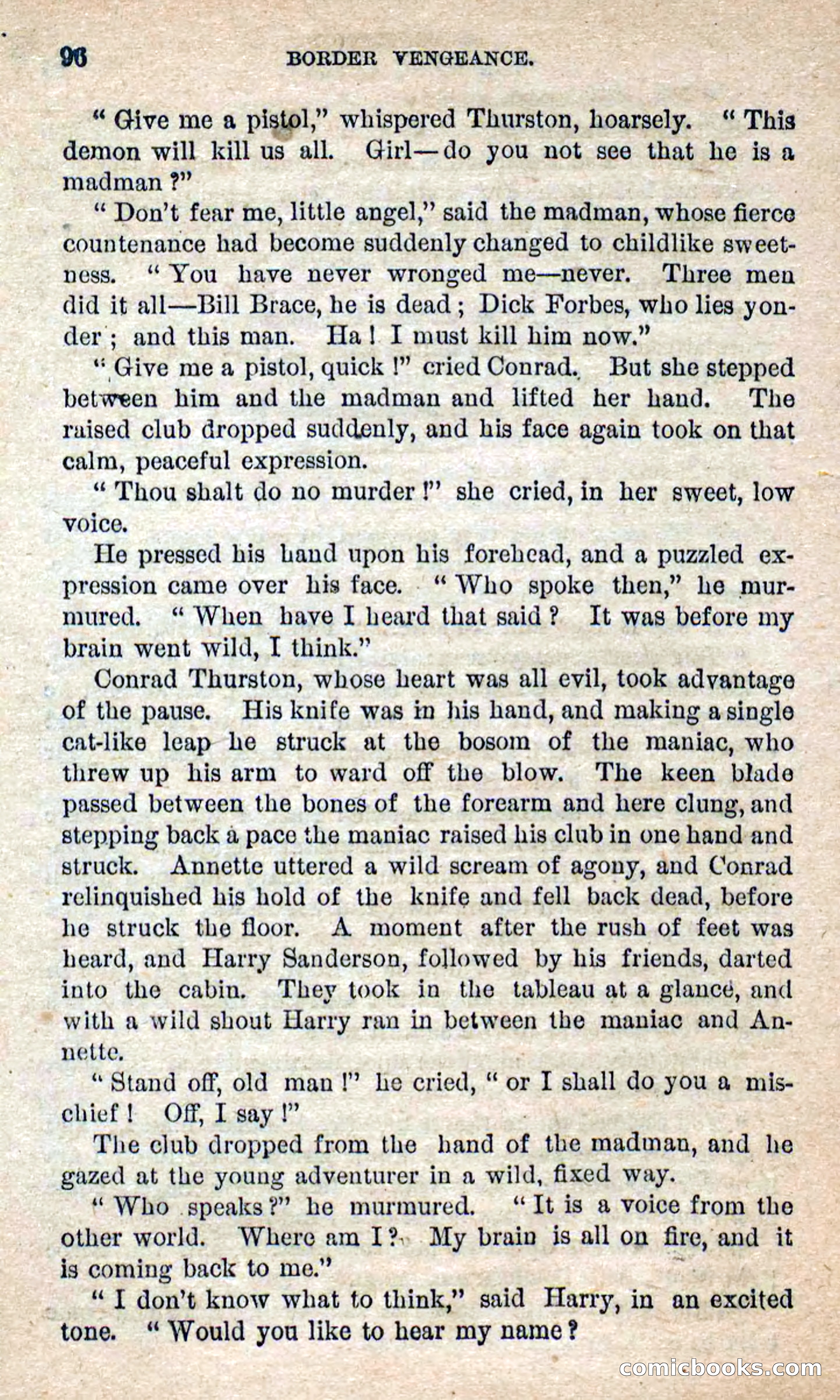 Beadle's Dime Novels No. 280: Border Vengeance — page 94 of 100