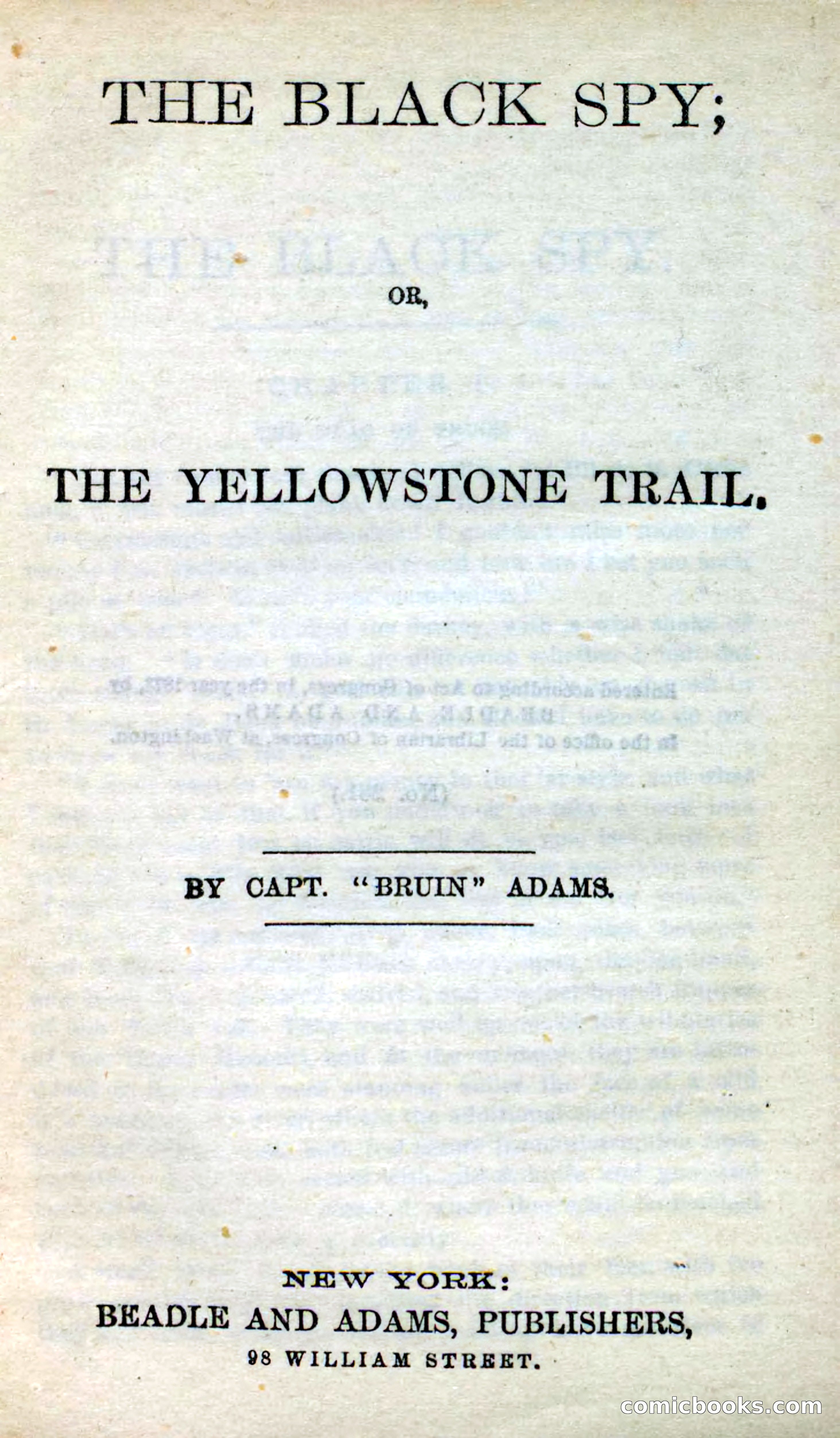 Beadle's Dime Novels No. 281: The Black Spy — page 3 of 100