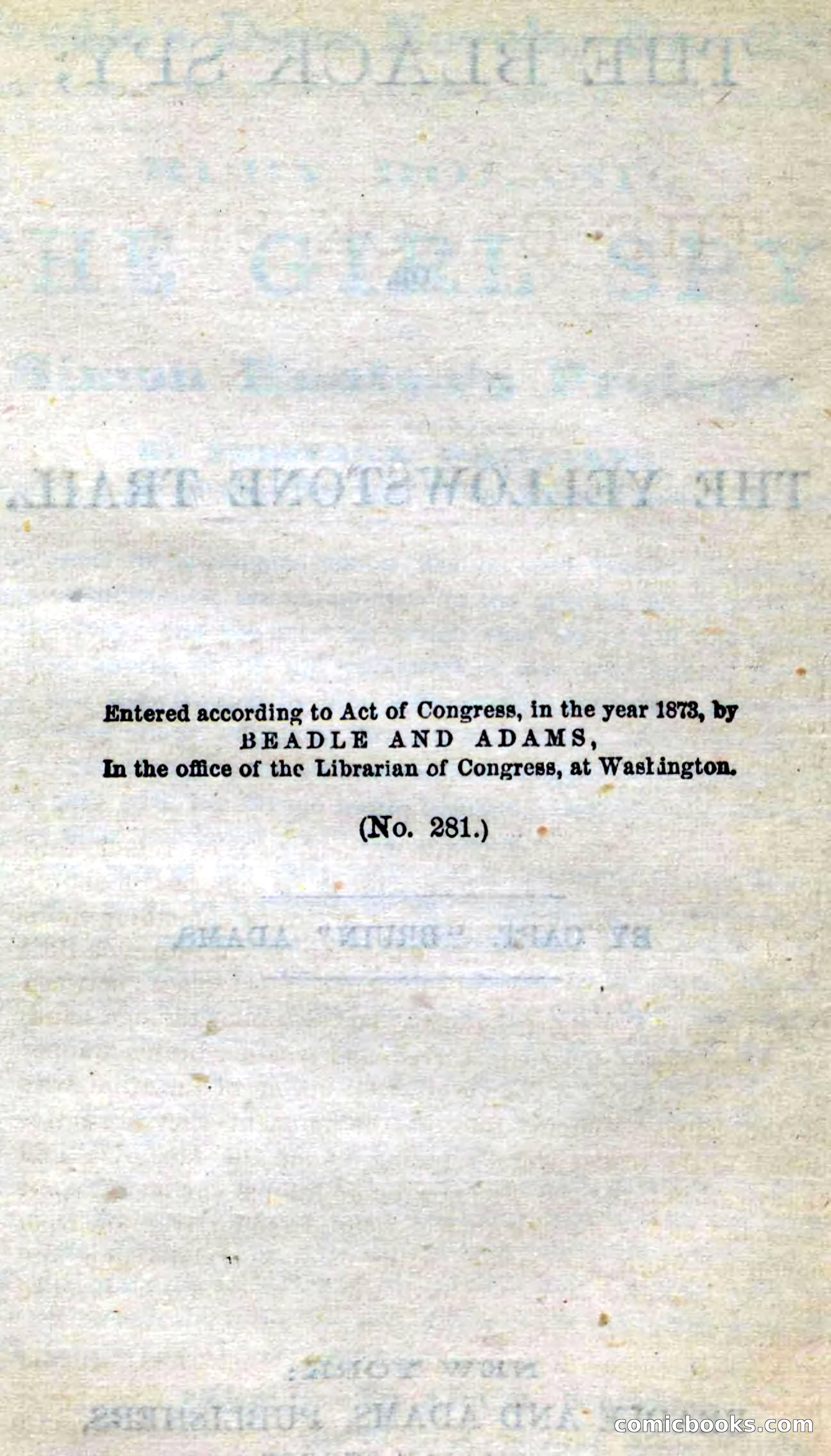 Beadle's Dime Novels No. 281: The Black Spy — page 4 of 100