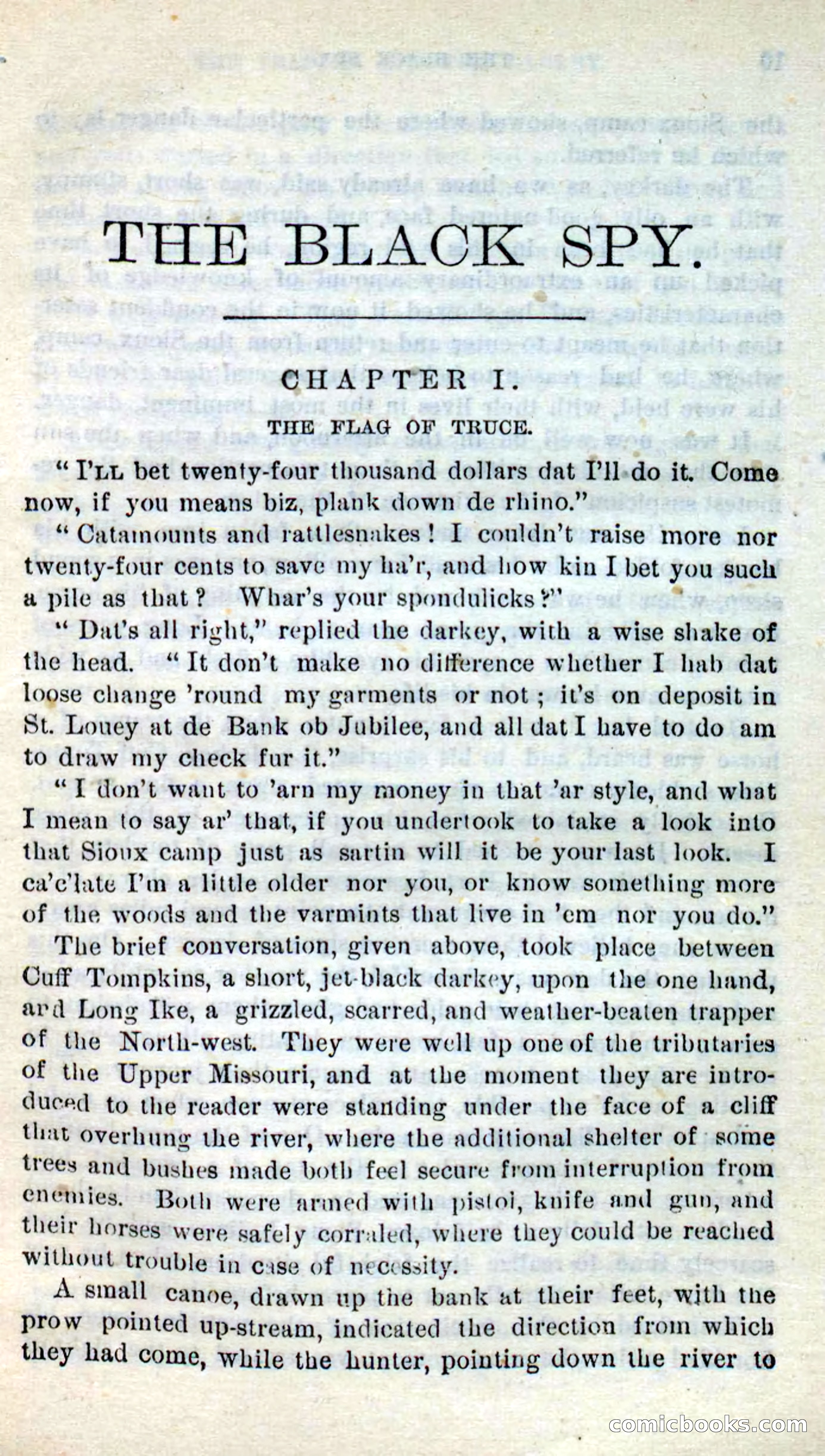 Beadle's Dime Novels No. 281: The Black Spy — page 5 of 100